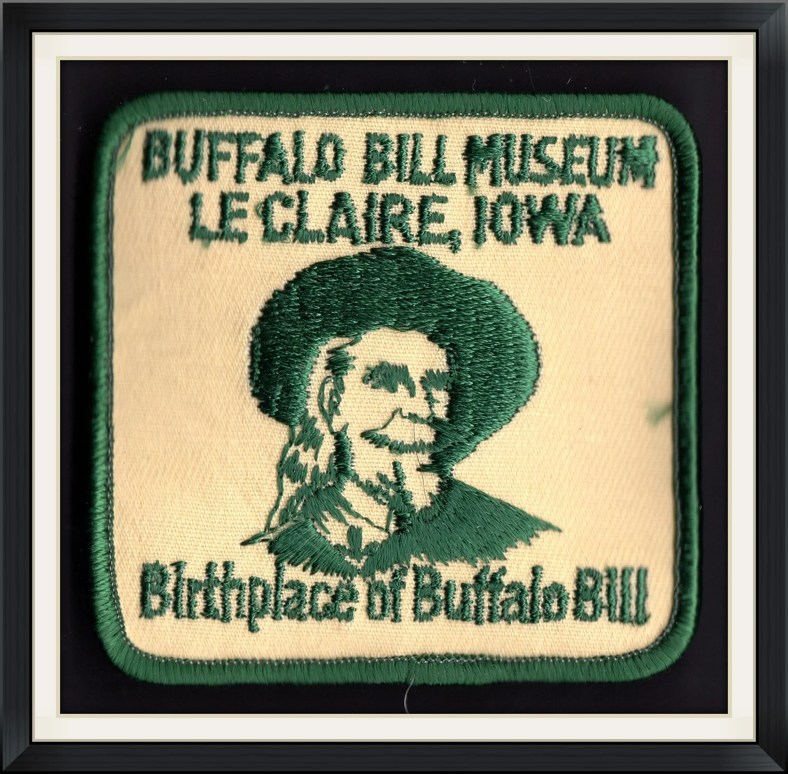 Buffalo Bill Museum - Le Claire, Iowa - Birthplace of Buffalo Bill - Embroidered, Souvenir Patch