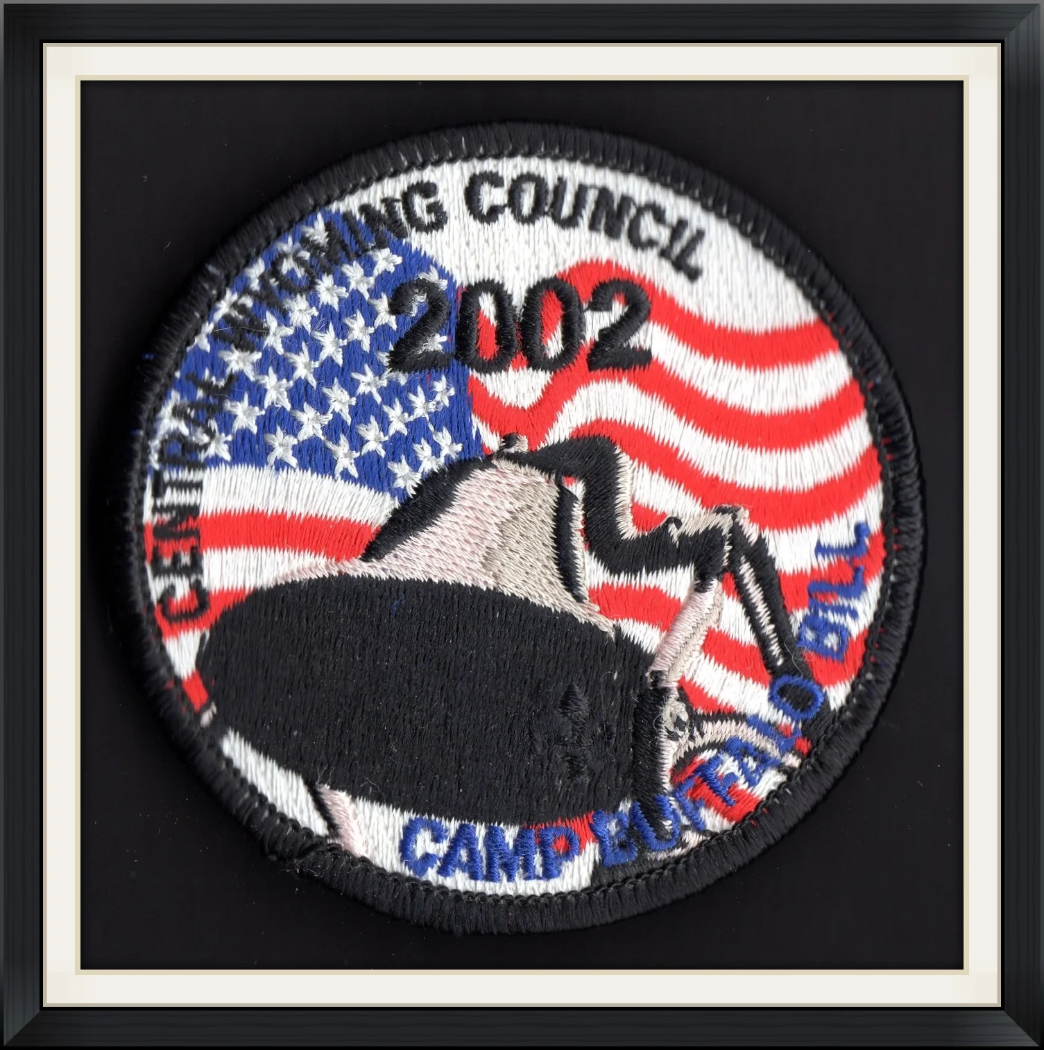 2002 - Camp Buffalo Bill - Central Wyoming Council - Embroidered Patch