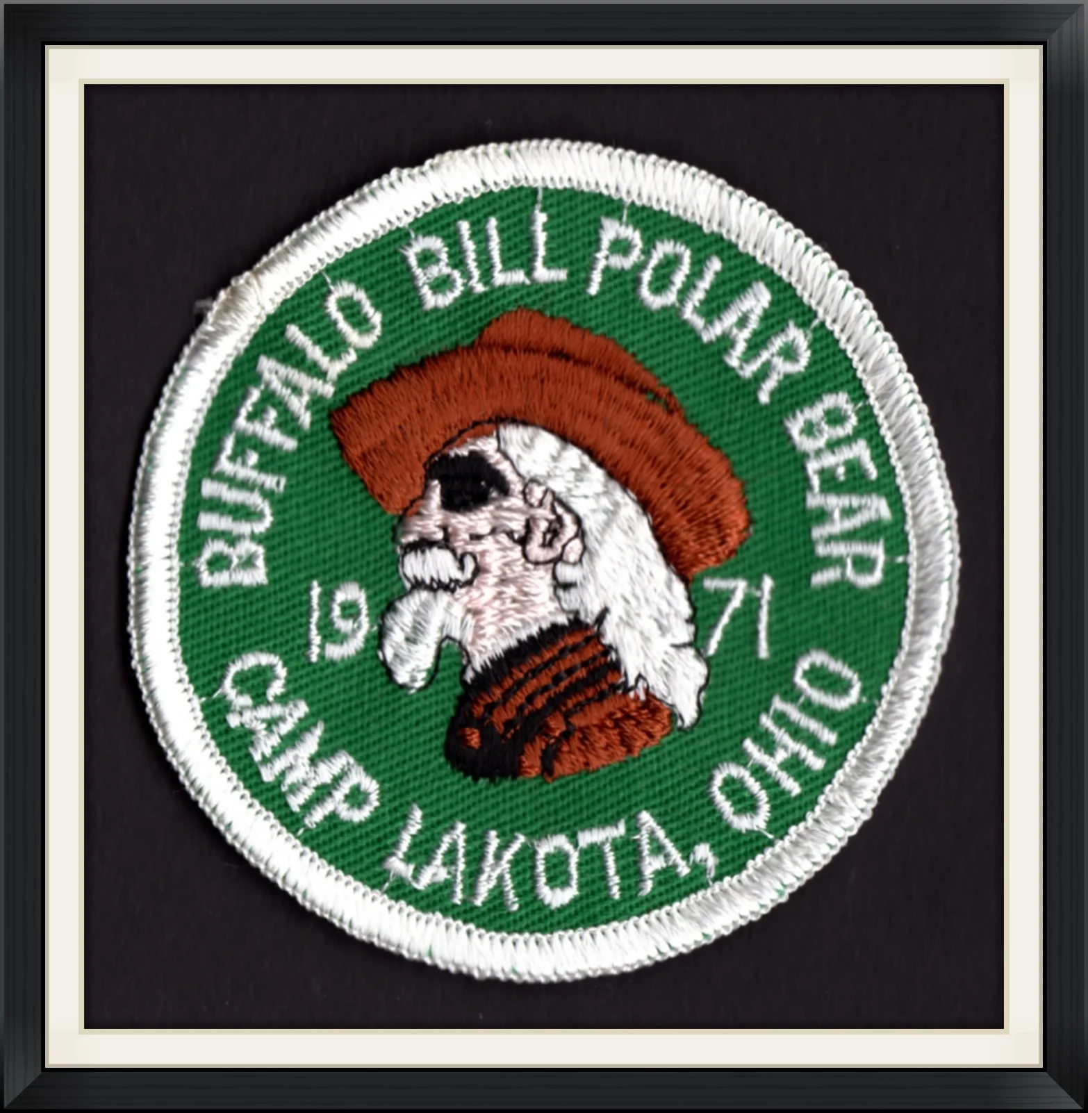 1971 - Buffalo Bill Polar Bear - Camp Lakota, Ohio - Embroidered Patch