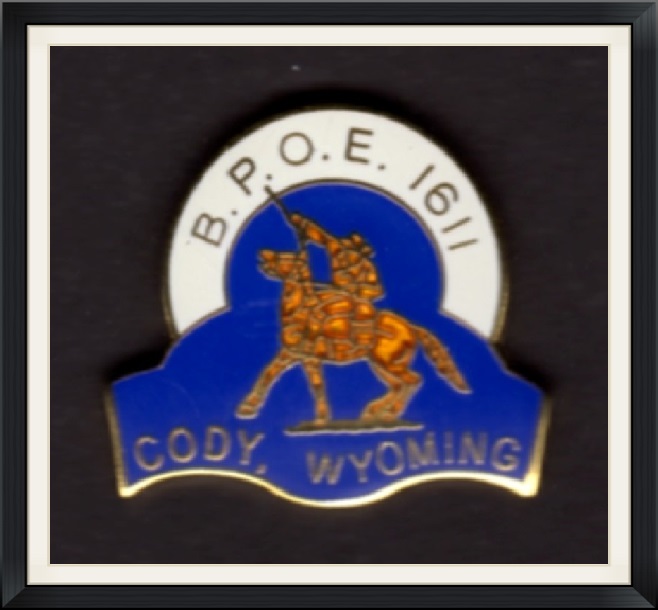 B. P. O. E 1611 - Buffalo Bill Statue - Cody, Wyoming - Metal, Lapel Pin