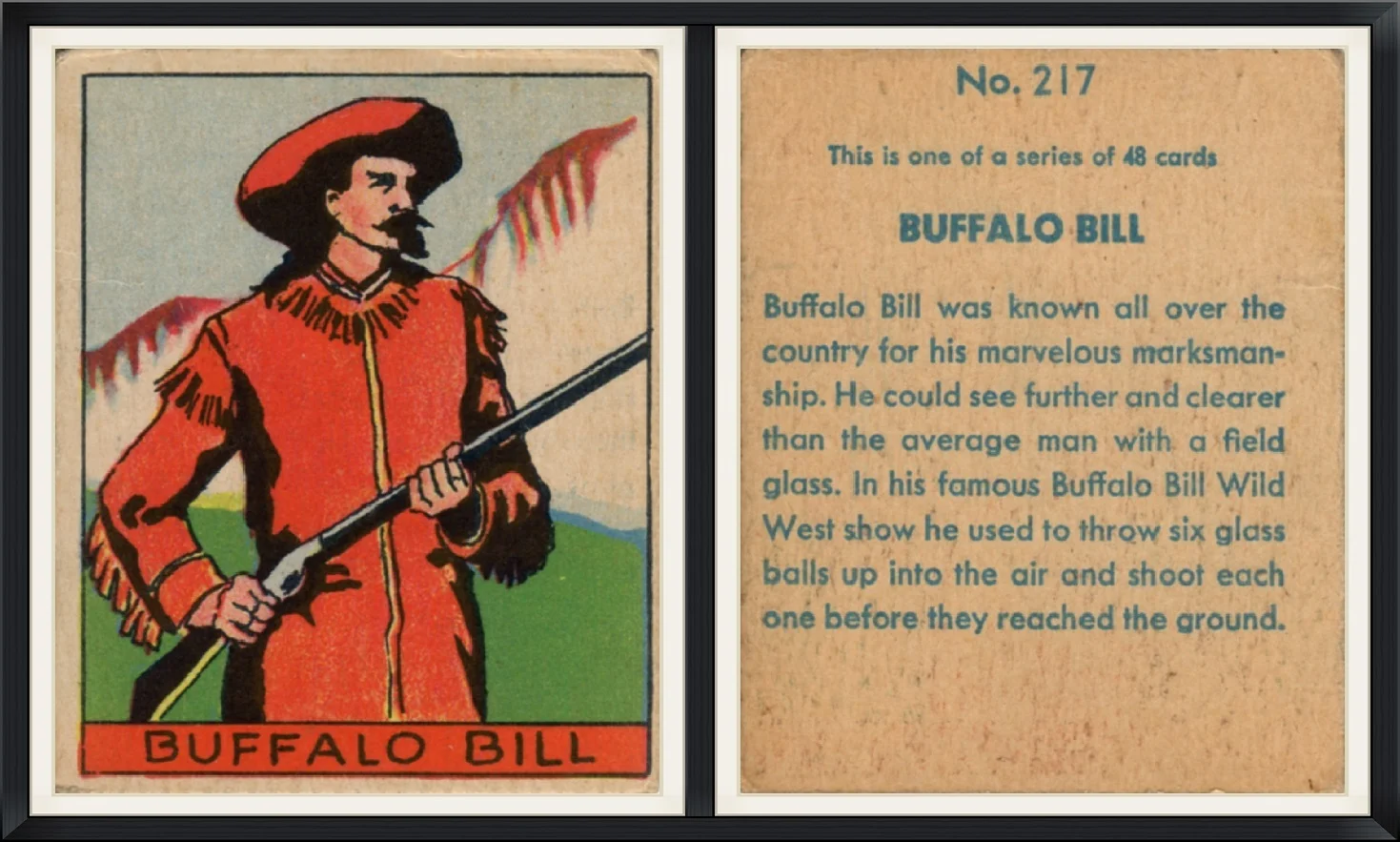 Buffalo Bill - No. 217 - 1/48 - Trading Card