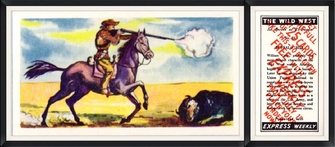 The Wild West - Buffalo Bill - Presented with Express Weekly - No. 18 - First Series of 25 Cards - Trading Card