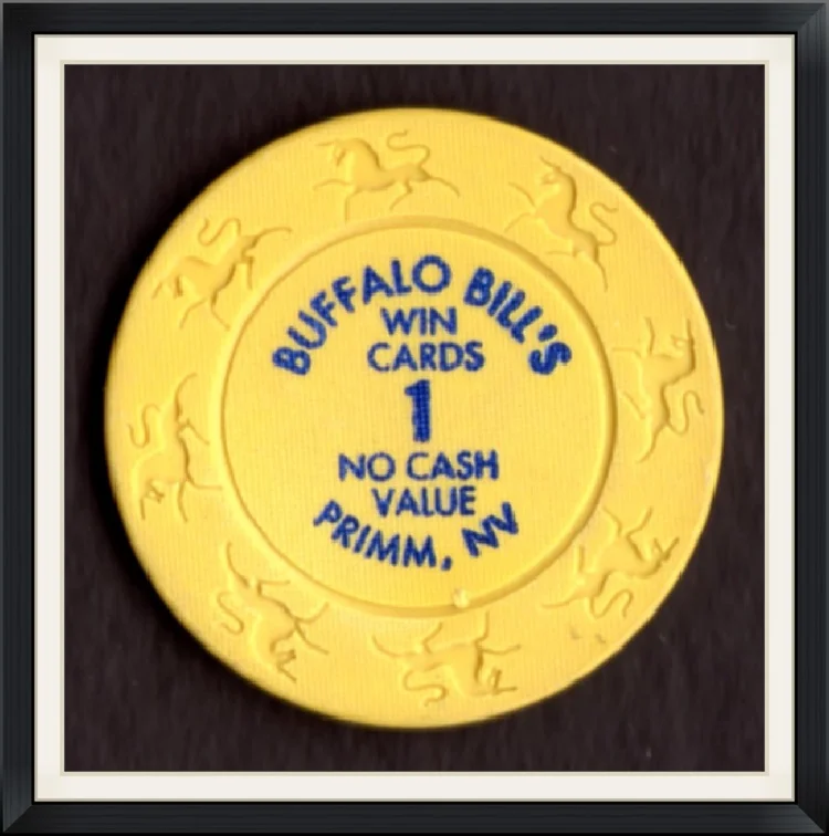 Buffalo Bill's Win Cards 1 - No Cash Value - Primm, Nevada - Game Token/Poker Chip