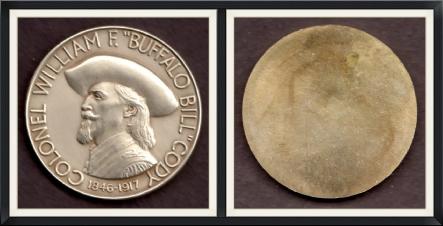 1968 - Colonel William F. "Buffalo Bill" Cody - 1846 to 1917 - 1968 Winchester Rifles (Buttstock Mount), Commemorative Buffalo Bill Medallion