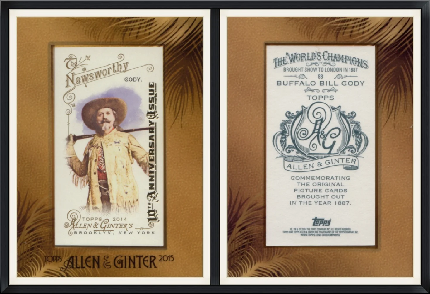 2015 - Buffalo Bill Cody - 2014 Topps Allen & Ginter's Brooklyn, New York - 10th Anniversary Issue - The World's Champions - #88 - Trading Card