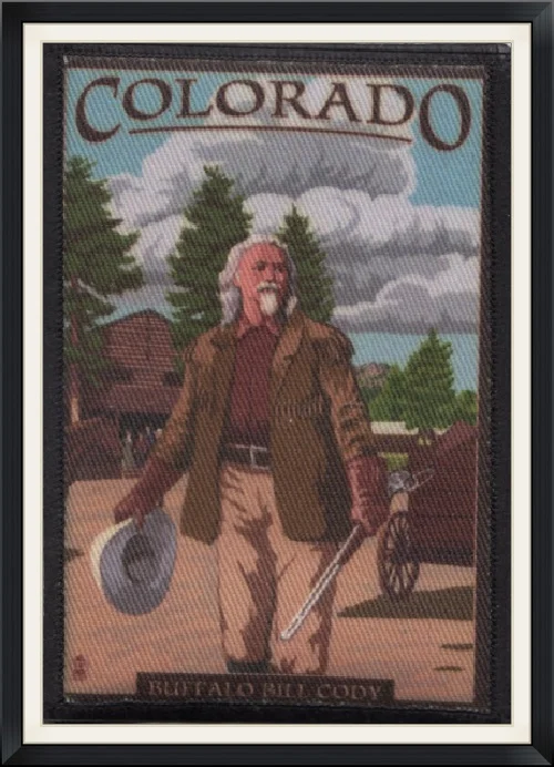 Buffalo Bill Cody - Colorado - Embroidered, Souvenir Patch