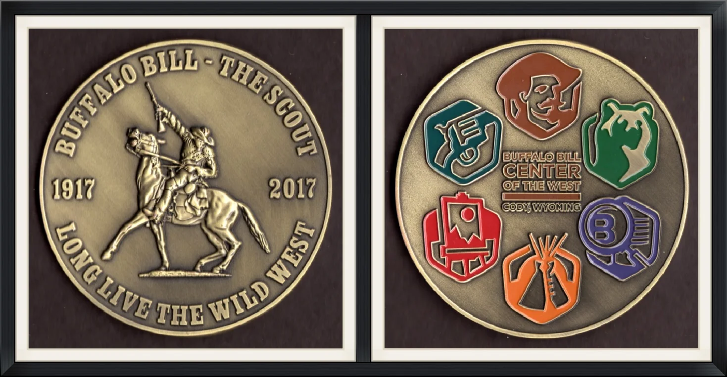 2017 - Buffalo Bill "The Scout" - Long Live the Wild West - 1917 to 2017 - Buffalo Bill Center of the West, Cody, Wyoming - Medal Medallion
