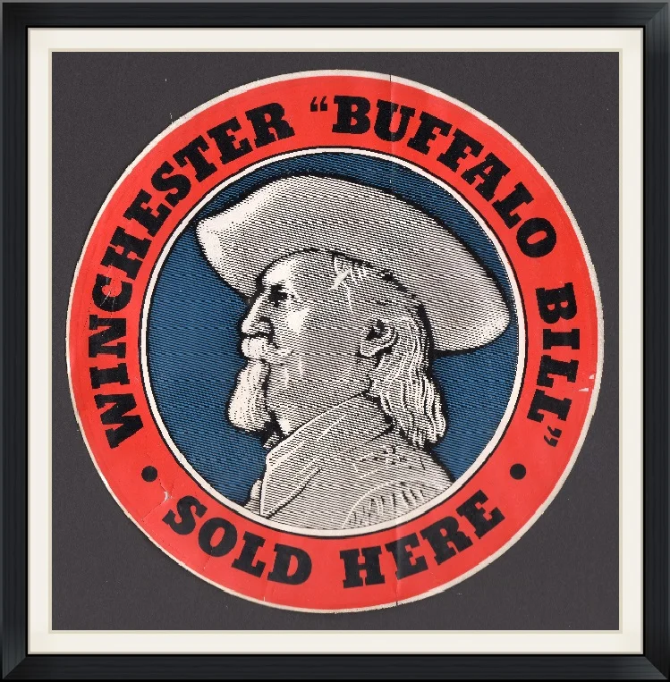 Winchester "Buffalo Bill" - Sold Here - Advertisement Sticker