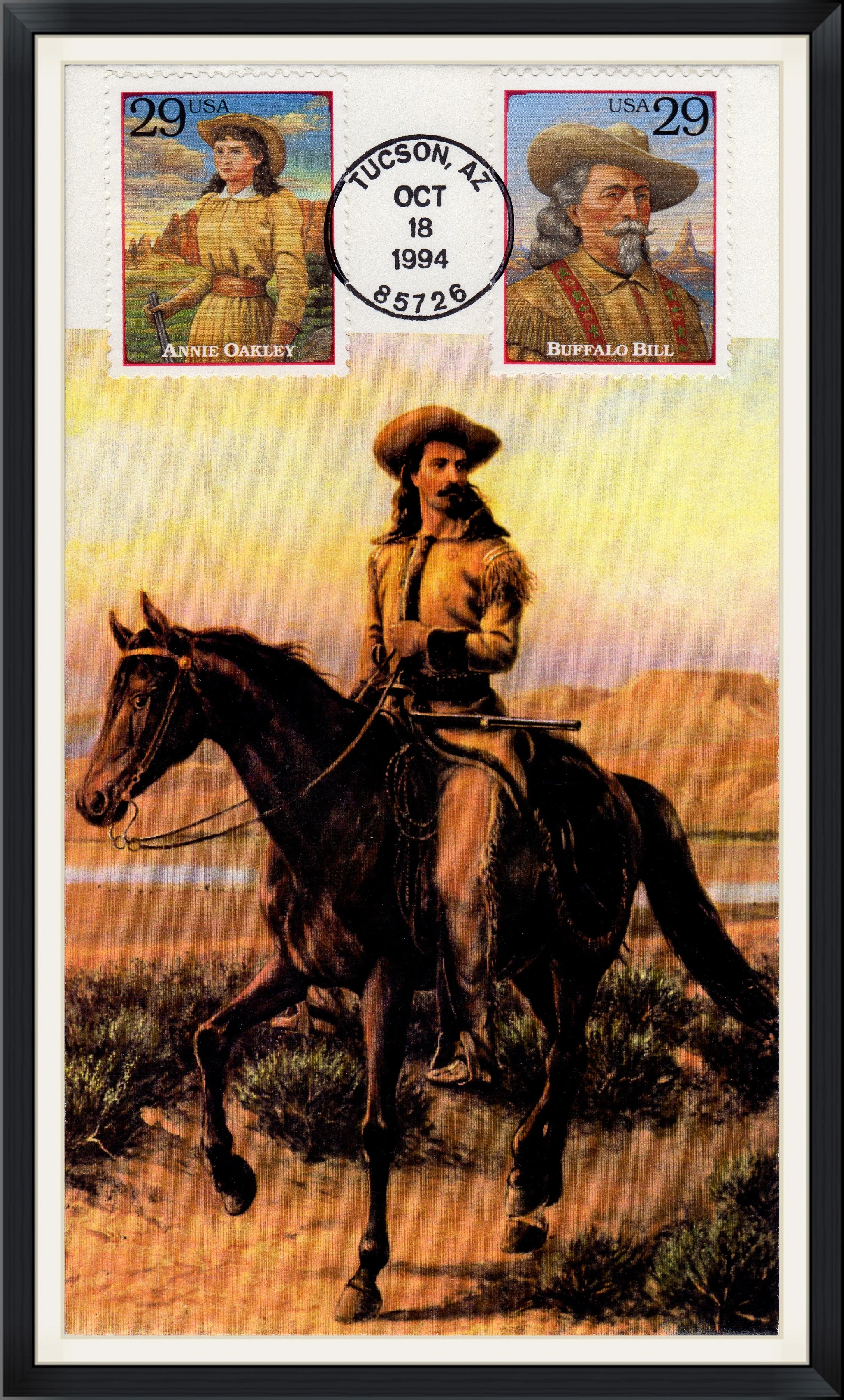 1994 - Postmarked in Tuscon, AZ - Buffalo Bill - First Day of Issue Cover/Envelope