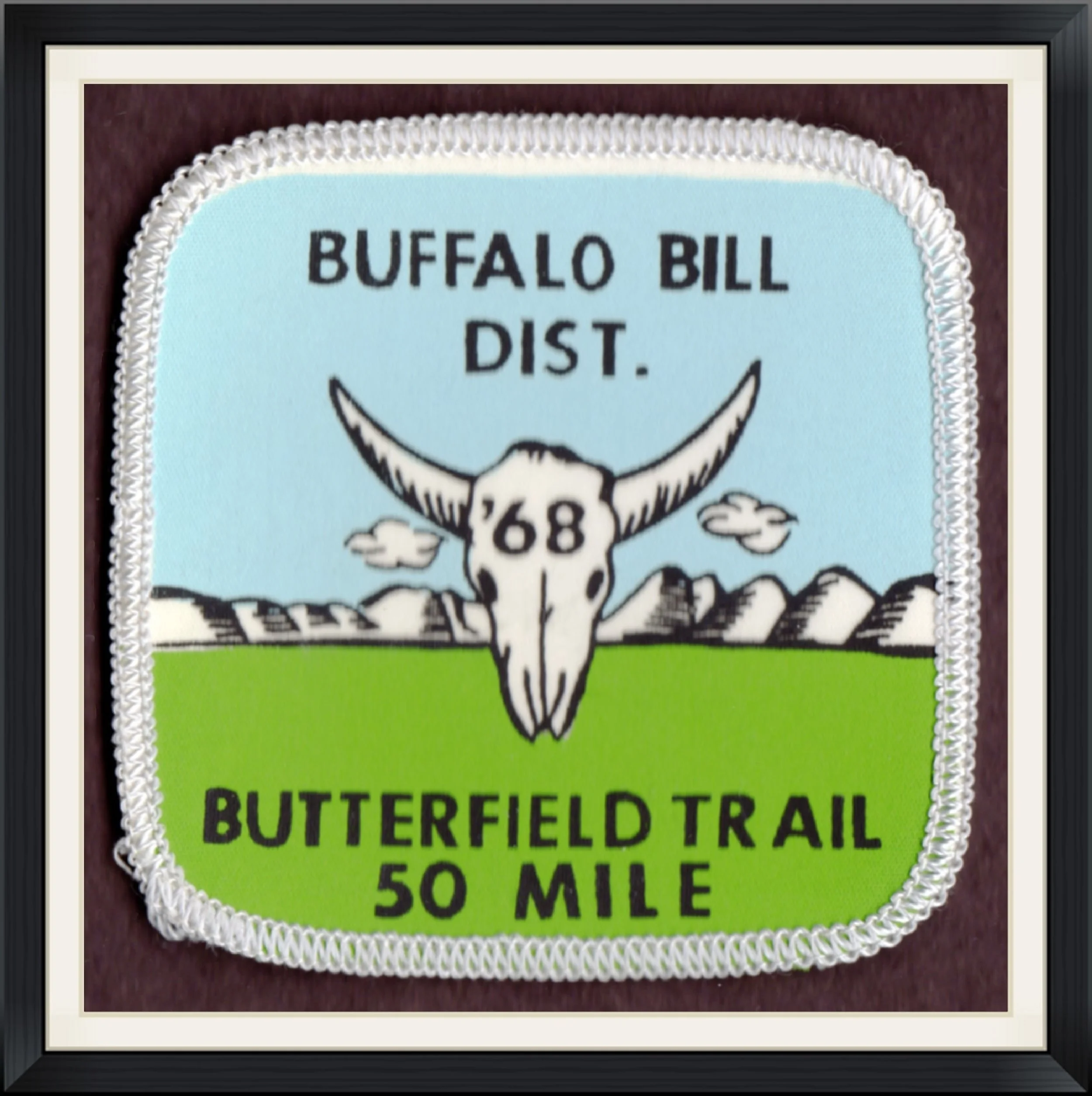1968 - Buffalo Bill District - Butterfield Trail - 50 Mile - Patch