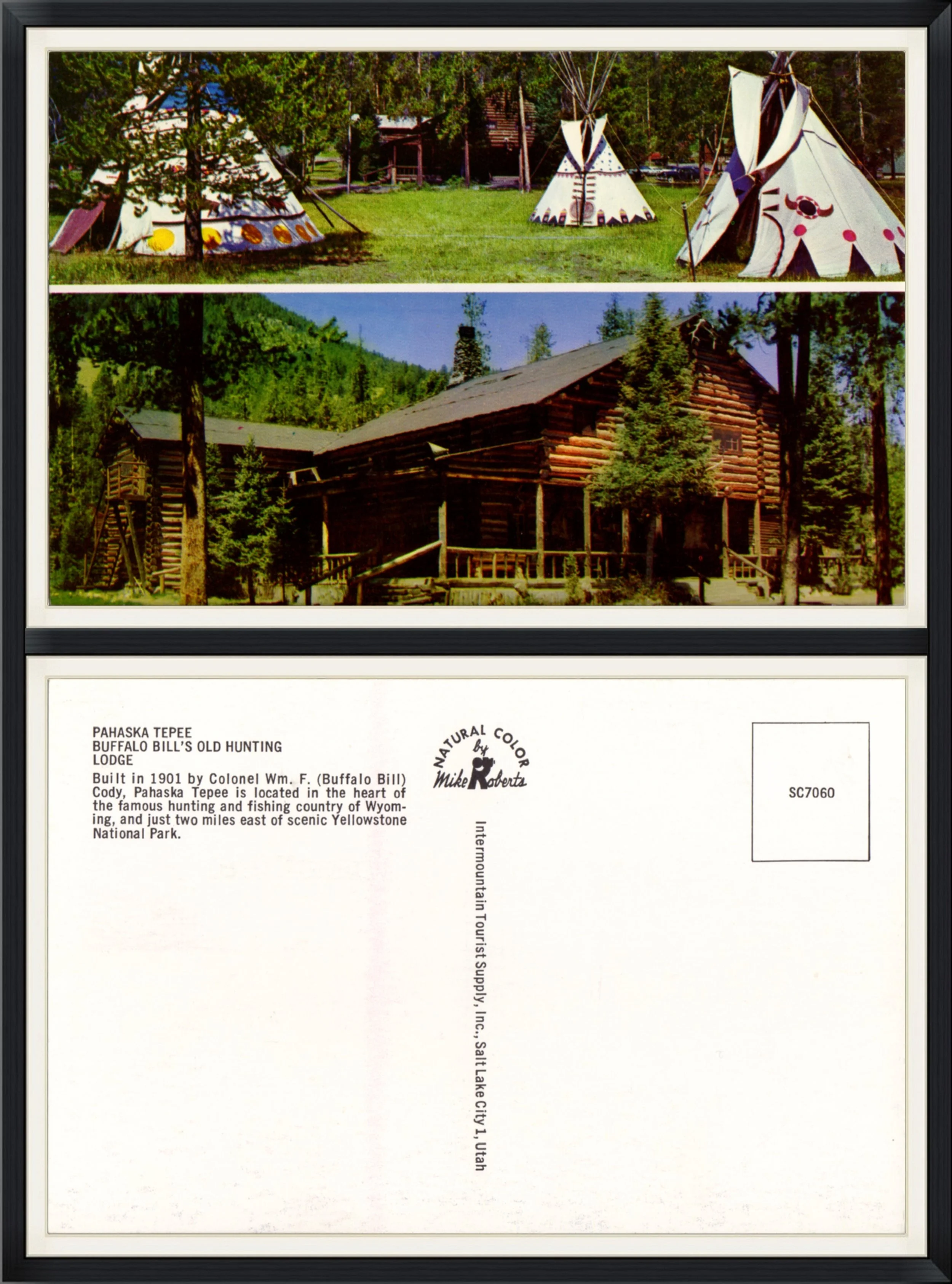 Pahaska Tepee - Buffalo Bill's Old Hunting Lodge - Printed Postcard