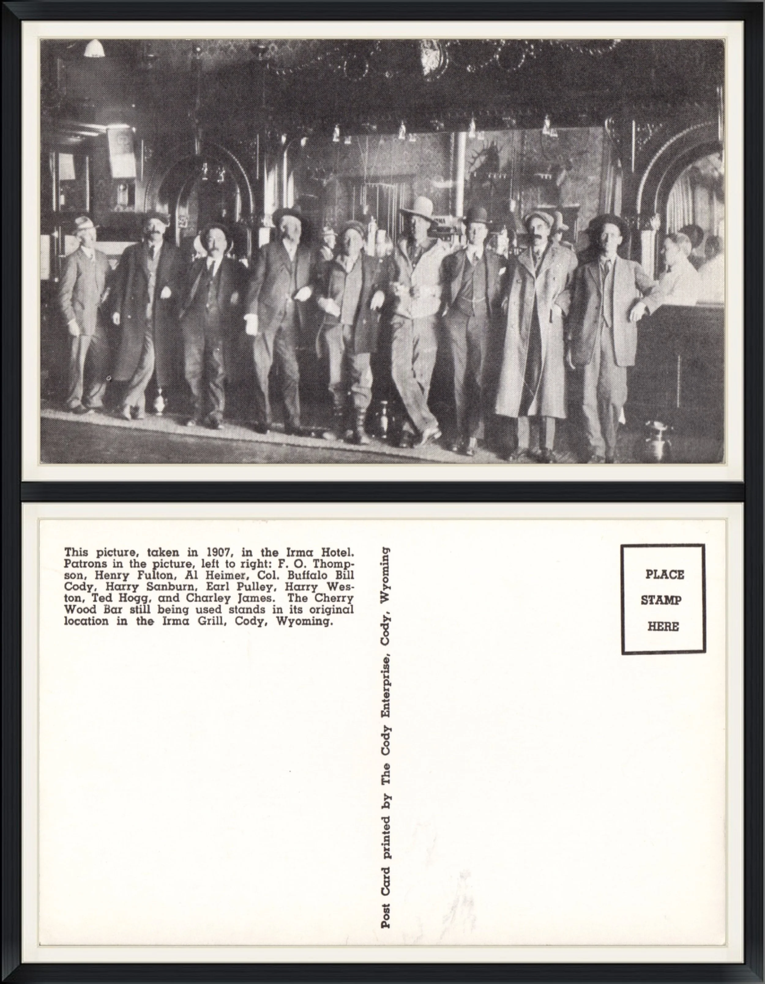 Buffalo Bill at the Irma Hotel - Cody, Wyoming - Printed Postcard