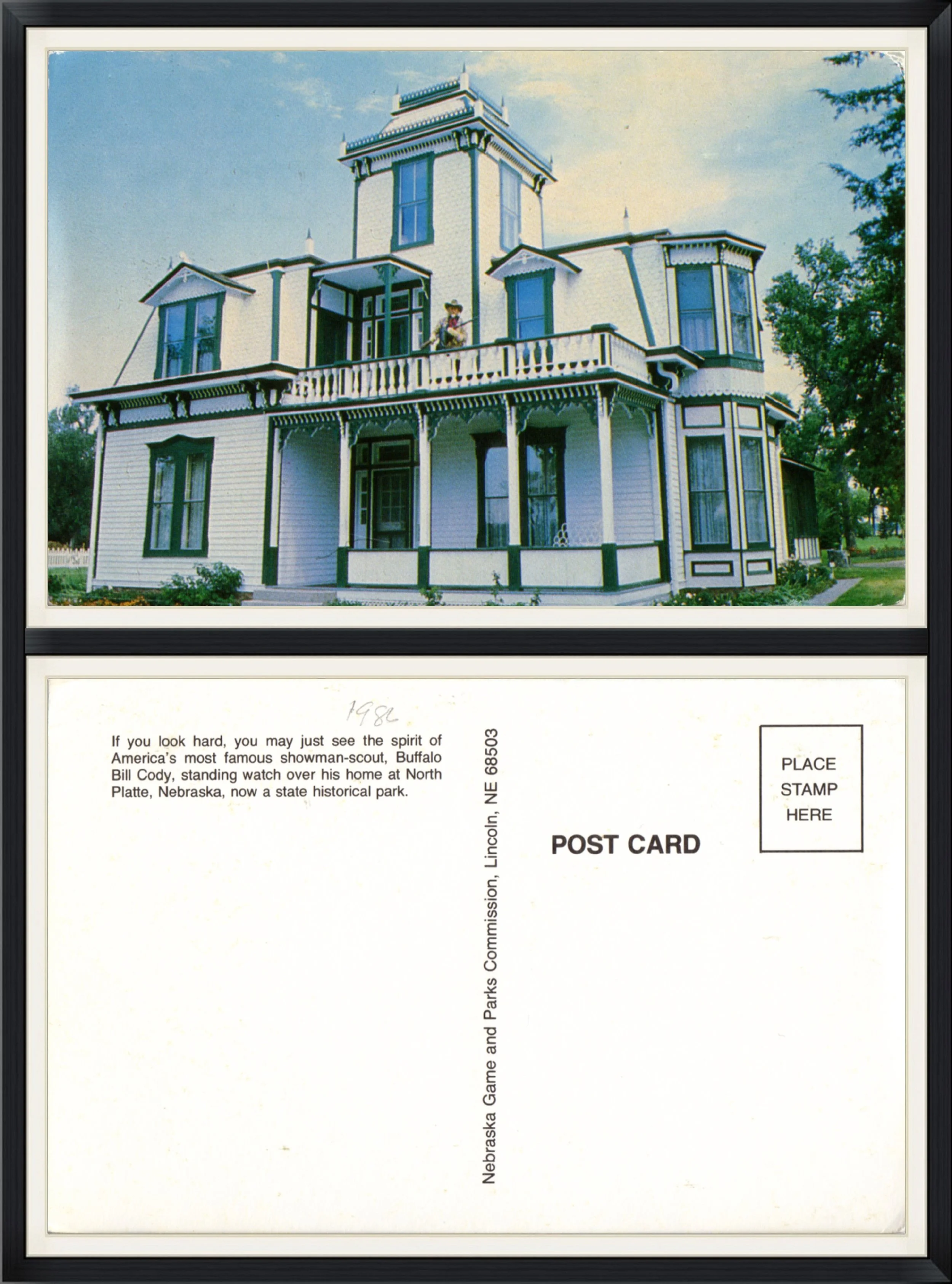 1986 - Buffalo Bill Cody's Home - North Platte, Nebraska - Printed Postcard