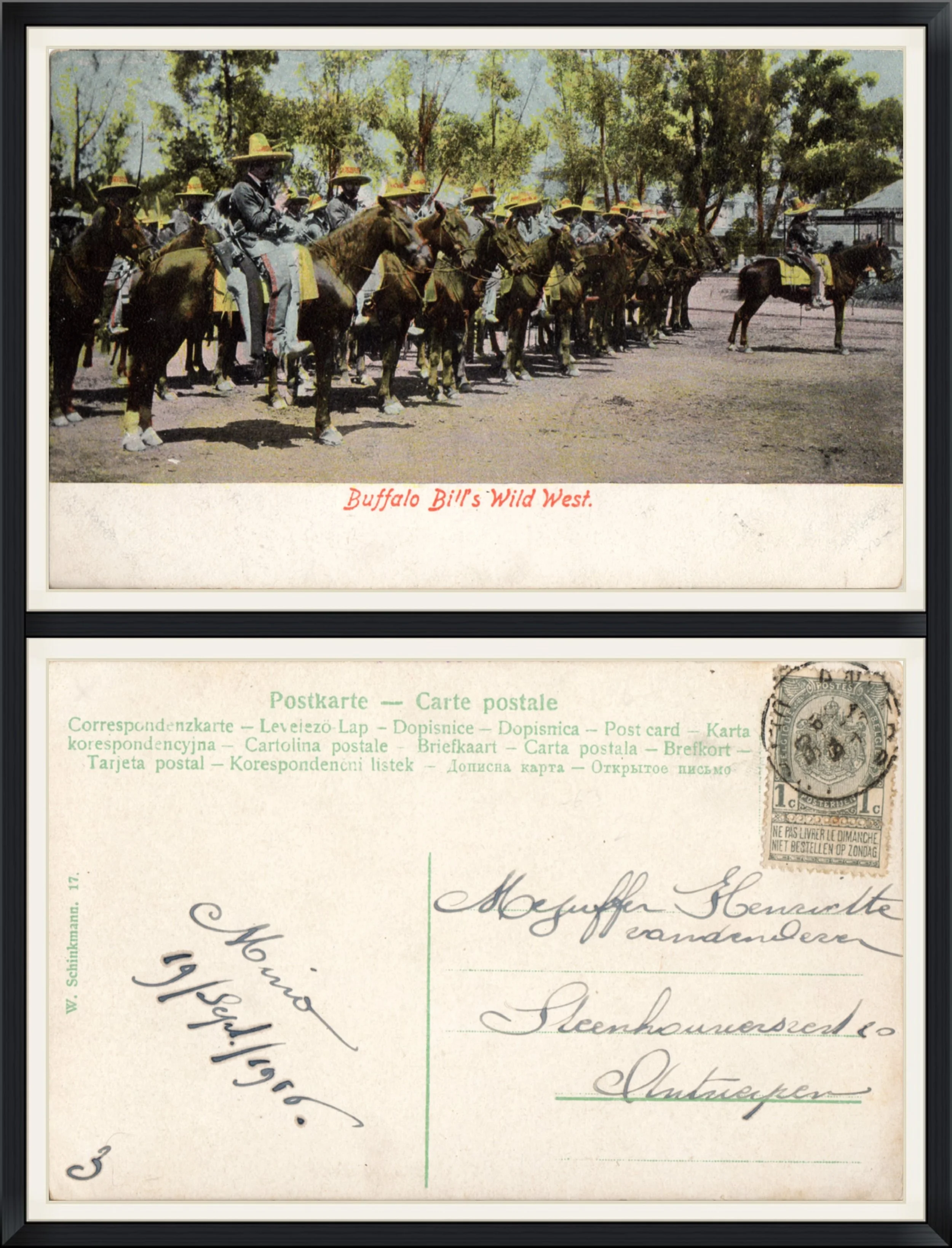 1905 or 06? - Buffalo Bill's Wild West - Postkarte - Carte Postale - Printed Postcard