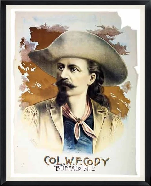 Col. W. F. Cody "Buffalo Bill" - 1888 Reproduction - 19" X 25" Poster