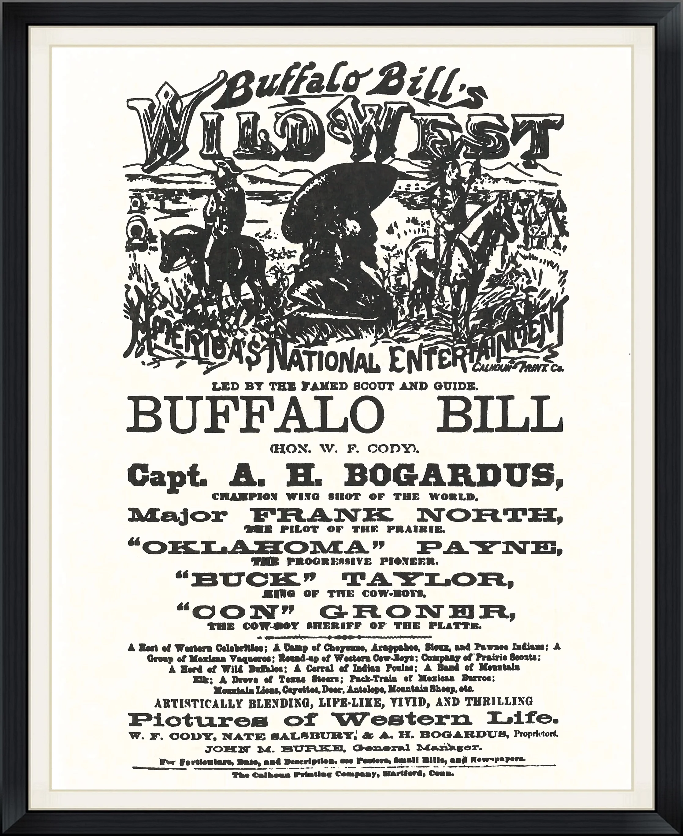 Buffalo Bill's Wild West - America's National Entertainment - Small Poster