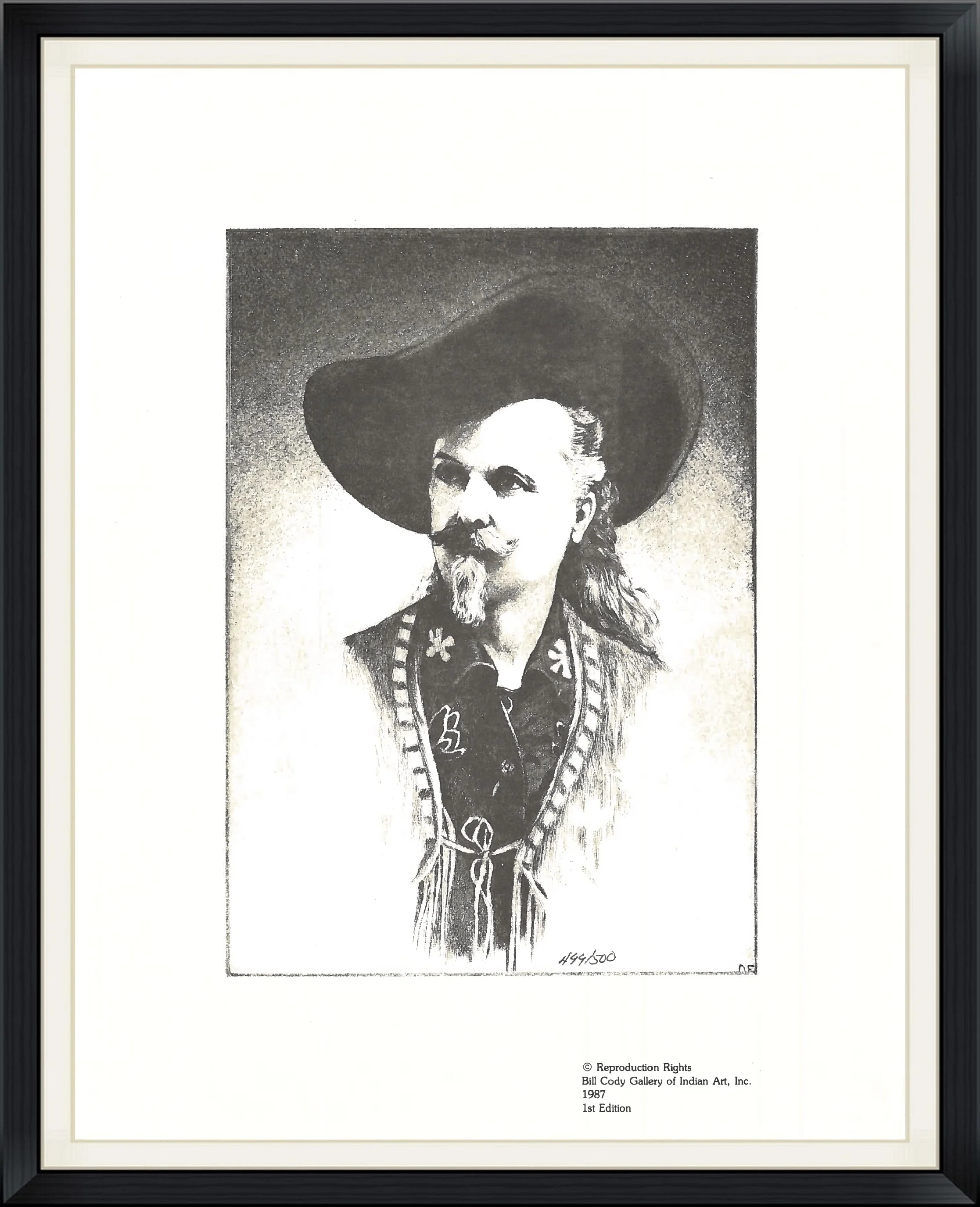 1987 - Bill Cody Indian Gallery of Art, Inc. (Reproduction) - Small Print/Poster
