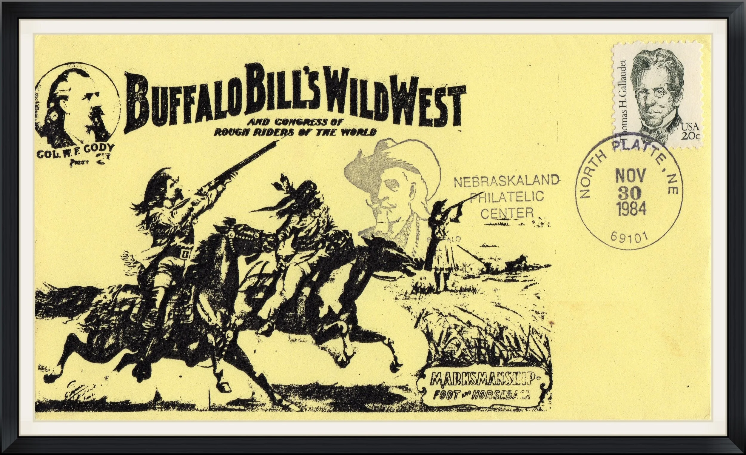 1984 - Buffalo Bill's Wild West And Congress of Rough Rider of the World - Postmarked 1984, North Platte, Nebraska - Cover/Envelope
