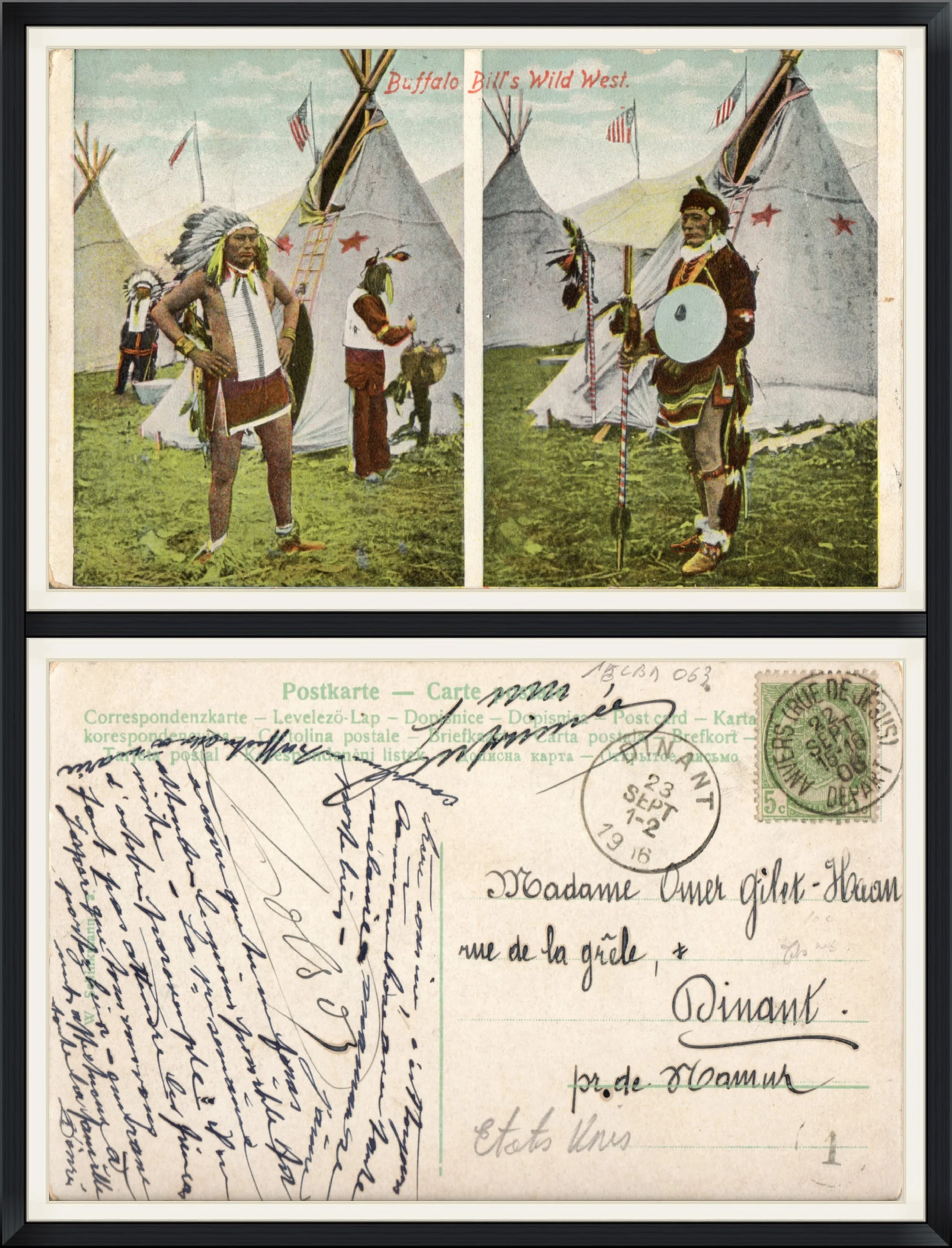 1906 - Buffalo Bill's Wild West - Postkarte - Carte Postale - Printed Postcard