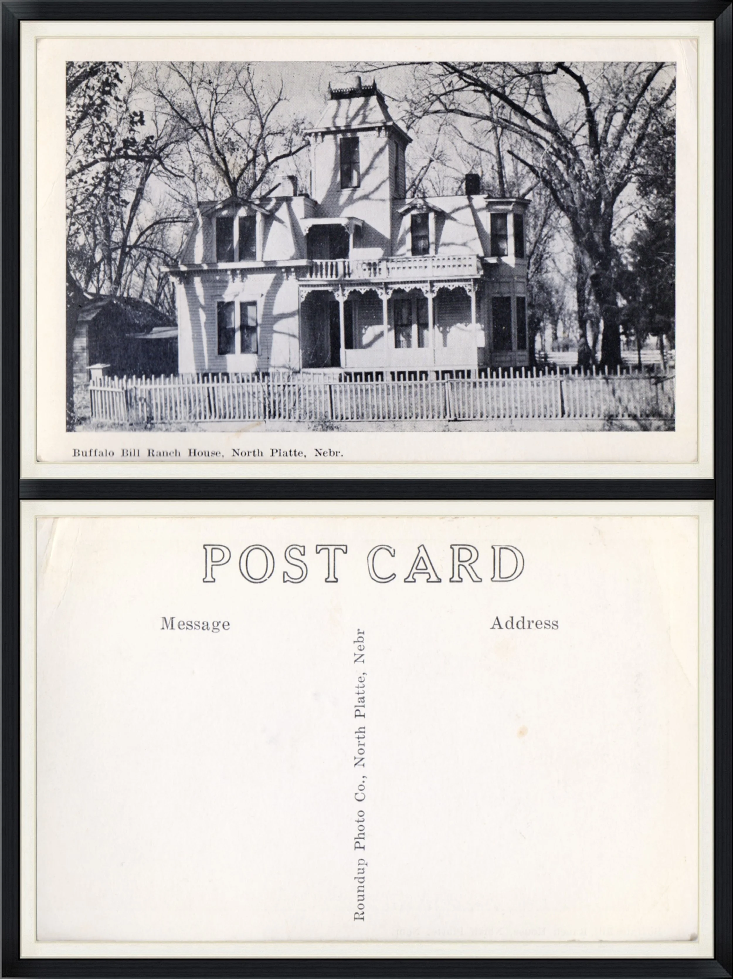 Buffalo Bill Ranch House, North Platte, Nebraska - Roundup Photo Co. - Printed Postcard