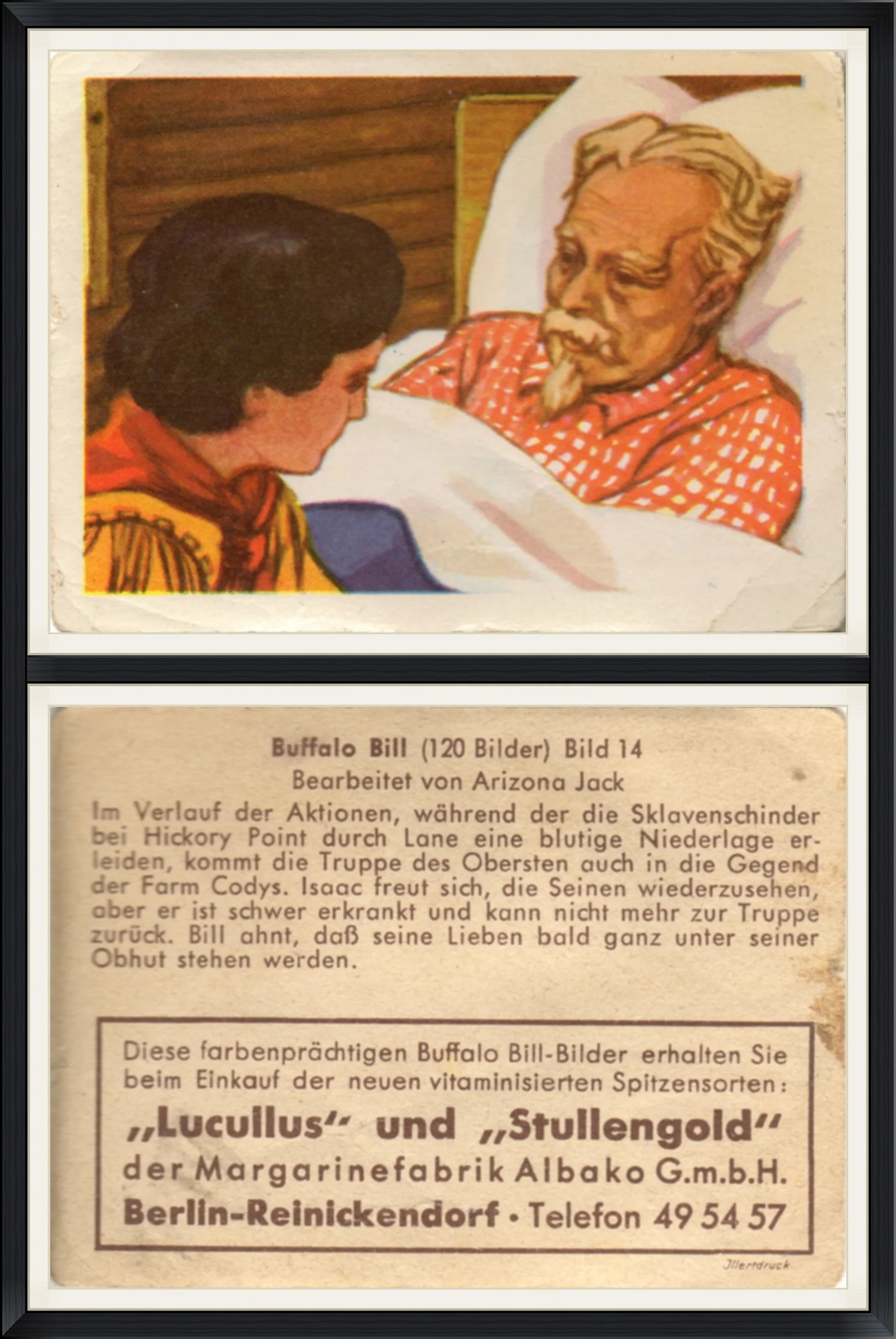 Buffalo Bill (120 Bilder) Bild 14 - Bearbeitet Von Arizona Jack - "Lucullus" and "Stullengold" - Trading Card