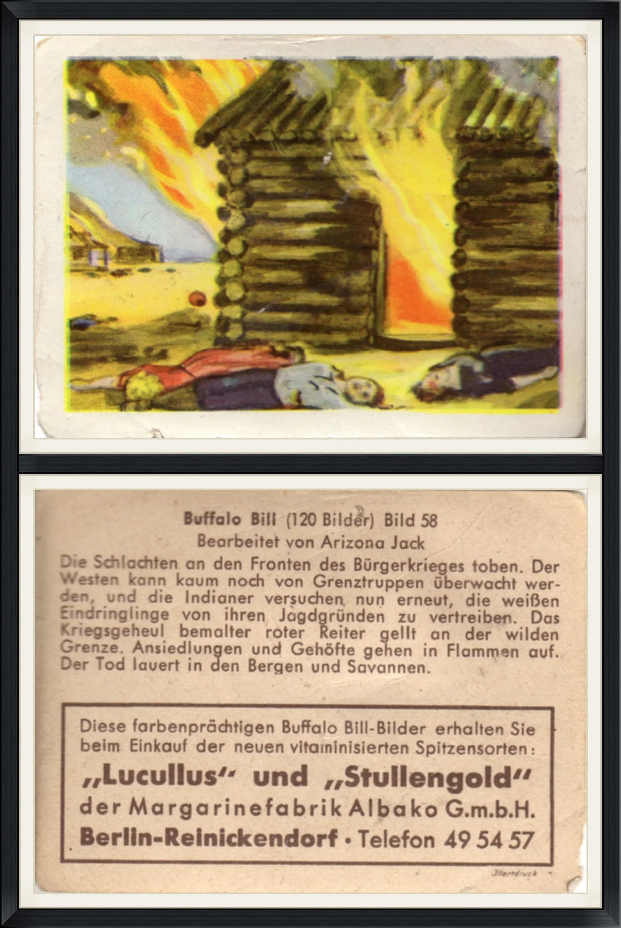 Buffalo Bill (120 Bilder) Bild 58 - Bearbeitet Von Arizona Jack - "Lucullus" and "Stullengold" - Trading Card