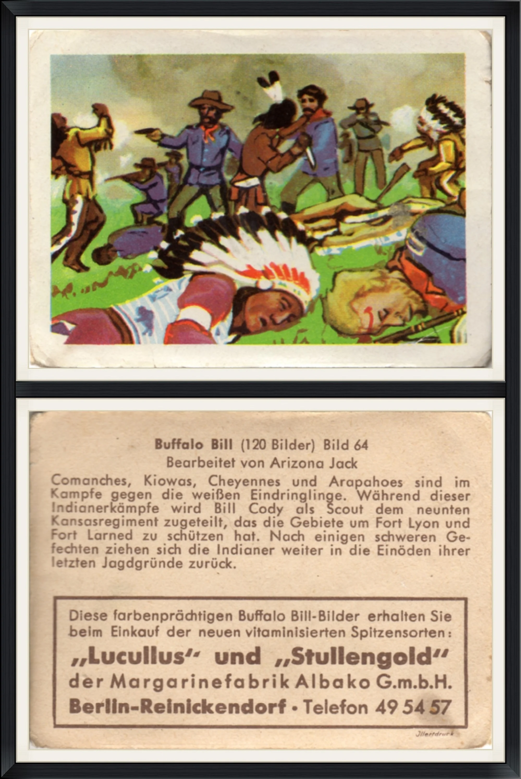 Buffalo Bill (120 Bilder) Bild 64 - Bearbeitet Von Arizona Jack - "Lucullus" and "Stullengold" - Trading Card