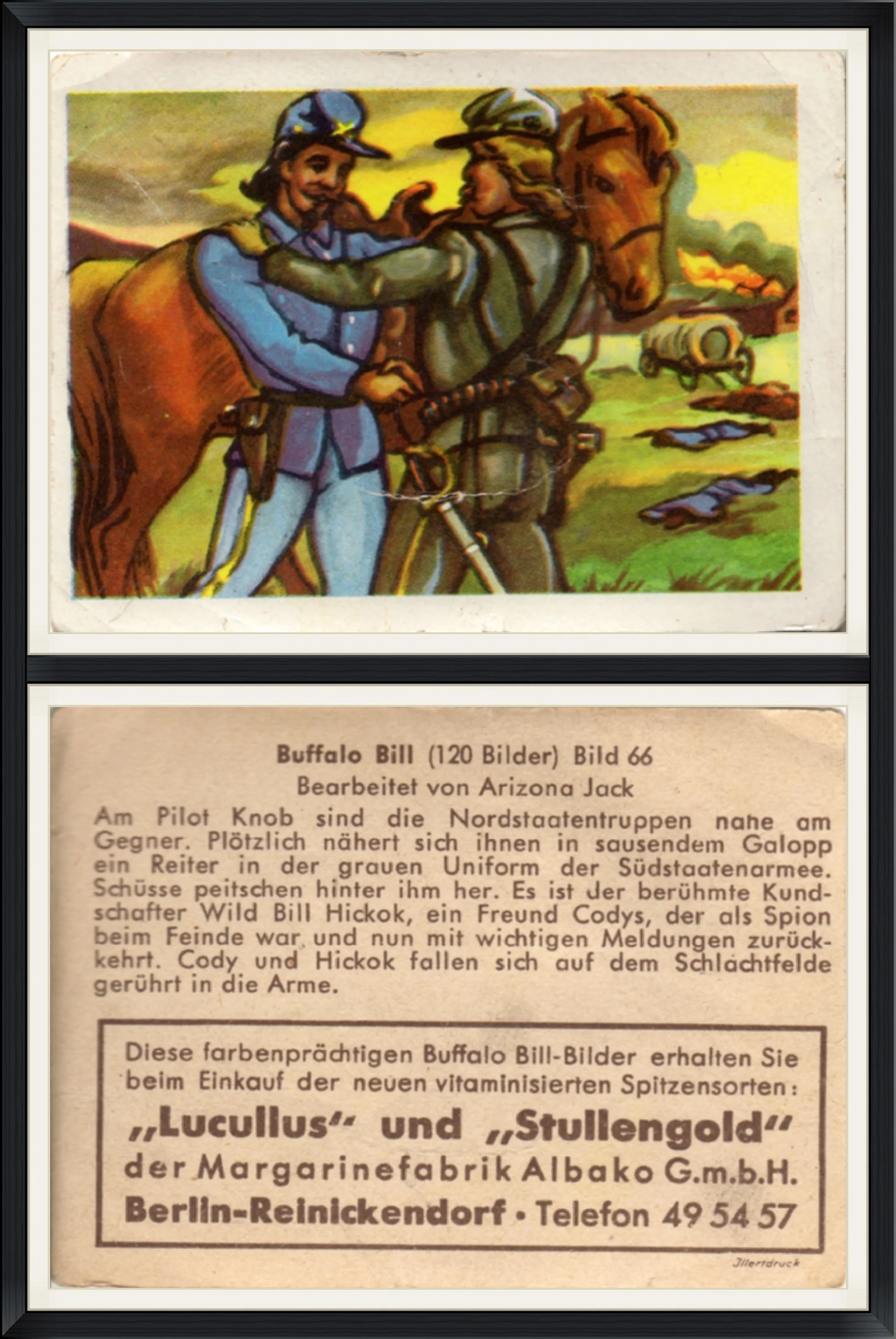 Buffalo Bill (120 Bilder) Bild 66 - Bearbeitet Von Arizona Jack - "Lucullus" and "Stullengold" - Trading Card