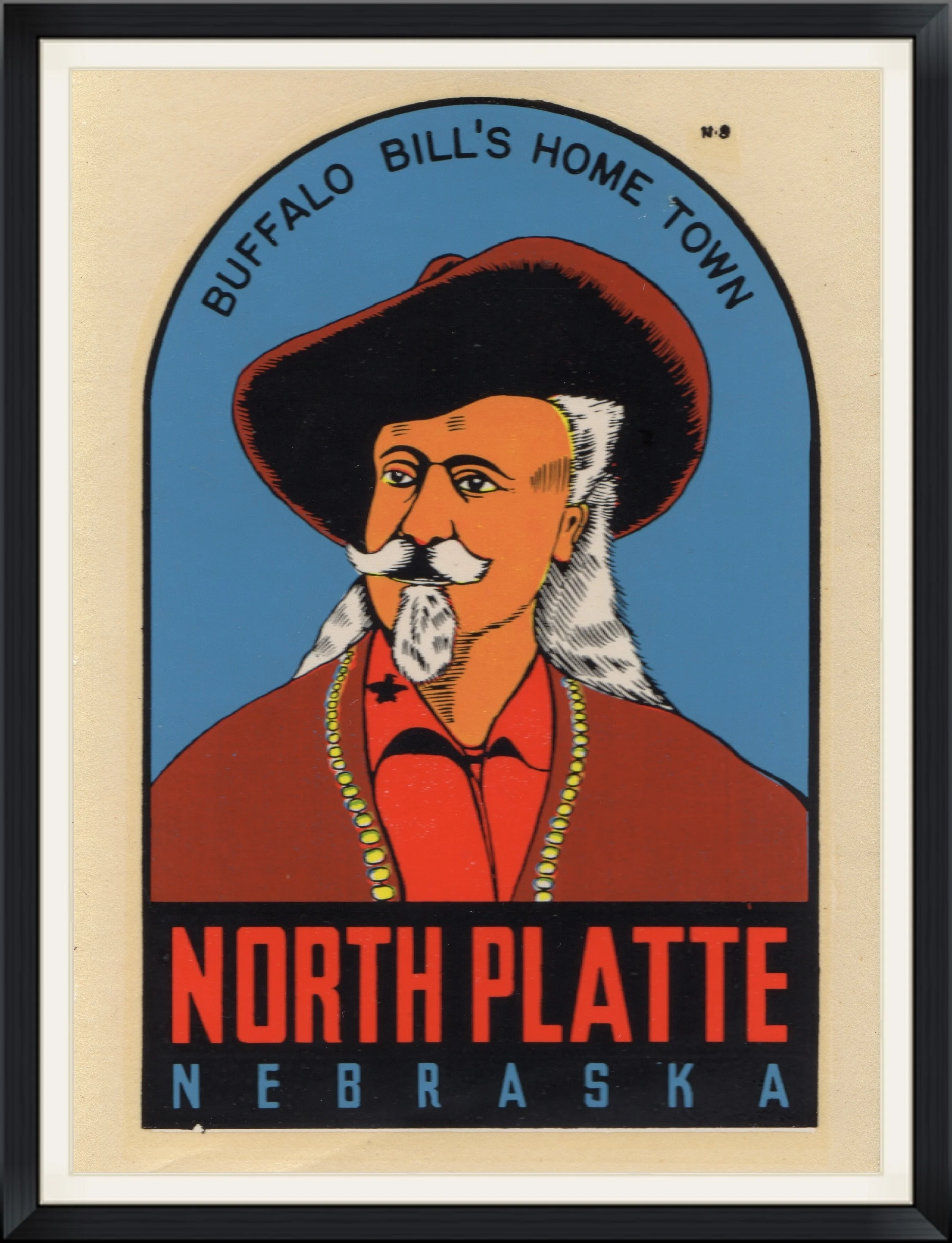 Buffalo Bill's Home Town - North Platte, Nebraska - Travel Decal/Sticker