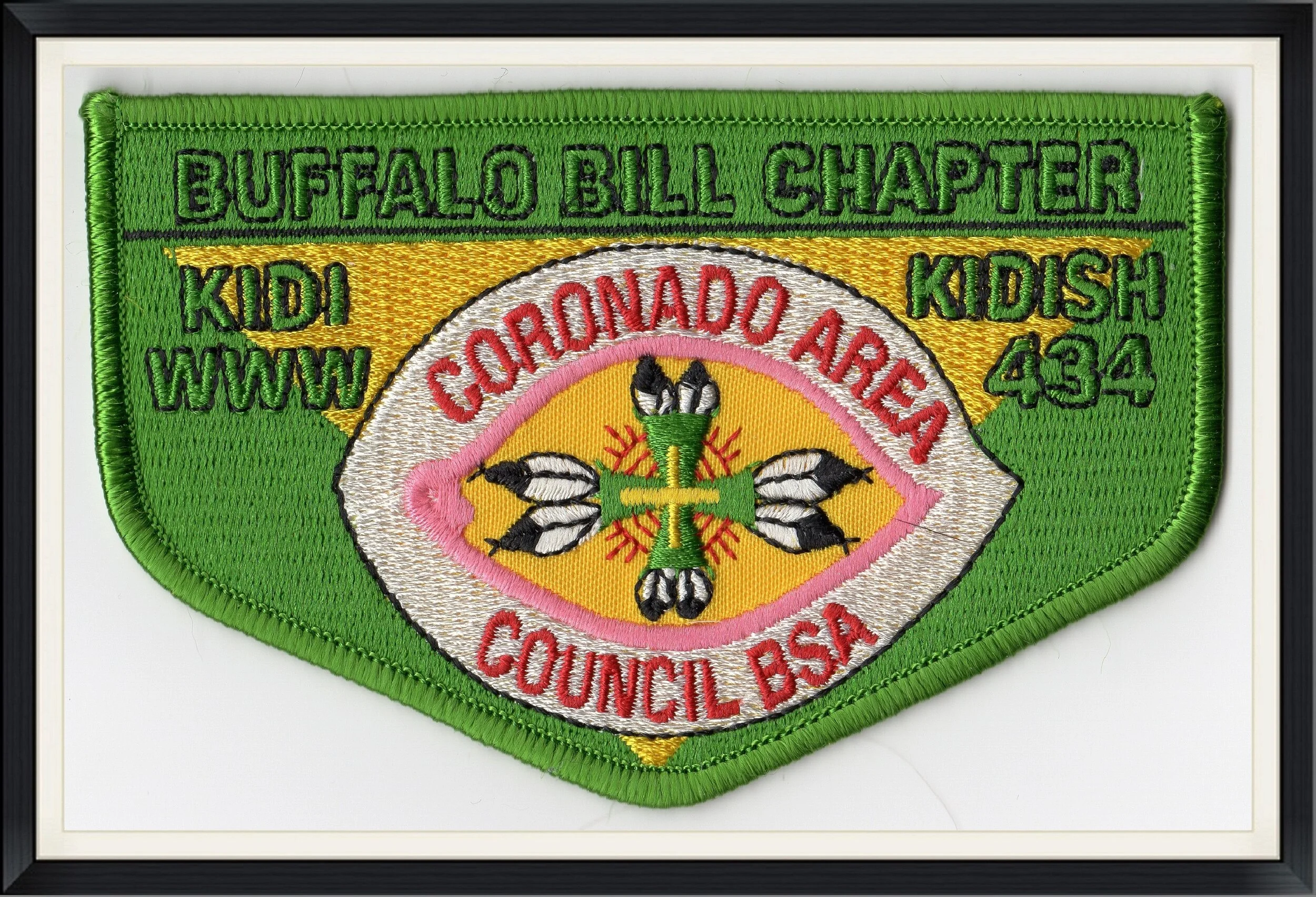 Buffalo Bill Chapter - Coronado Area Council BSA - KIDI WWW - KIDISH 434 - Patch
