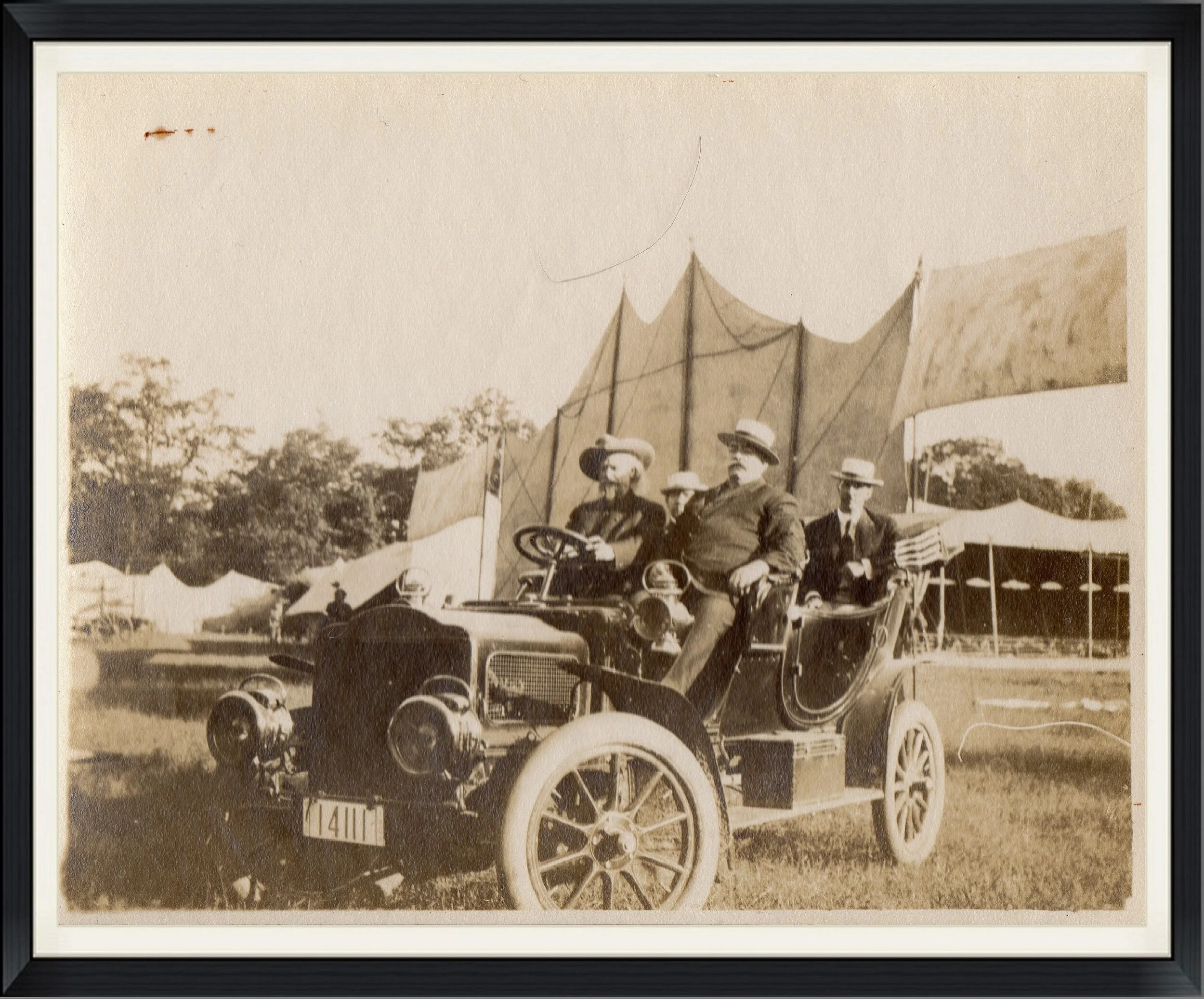 Circa 1916 - Buffalo Bill Driving a Vehicle - Original Photograph