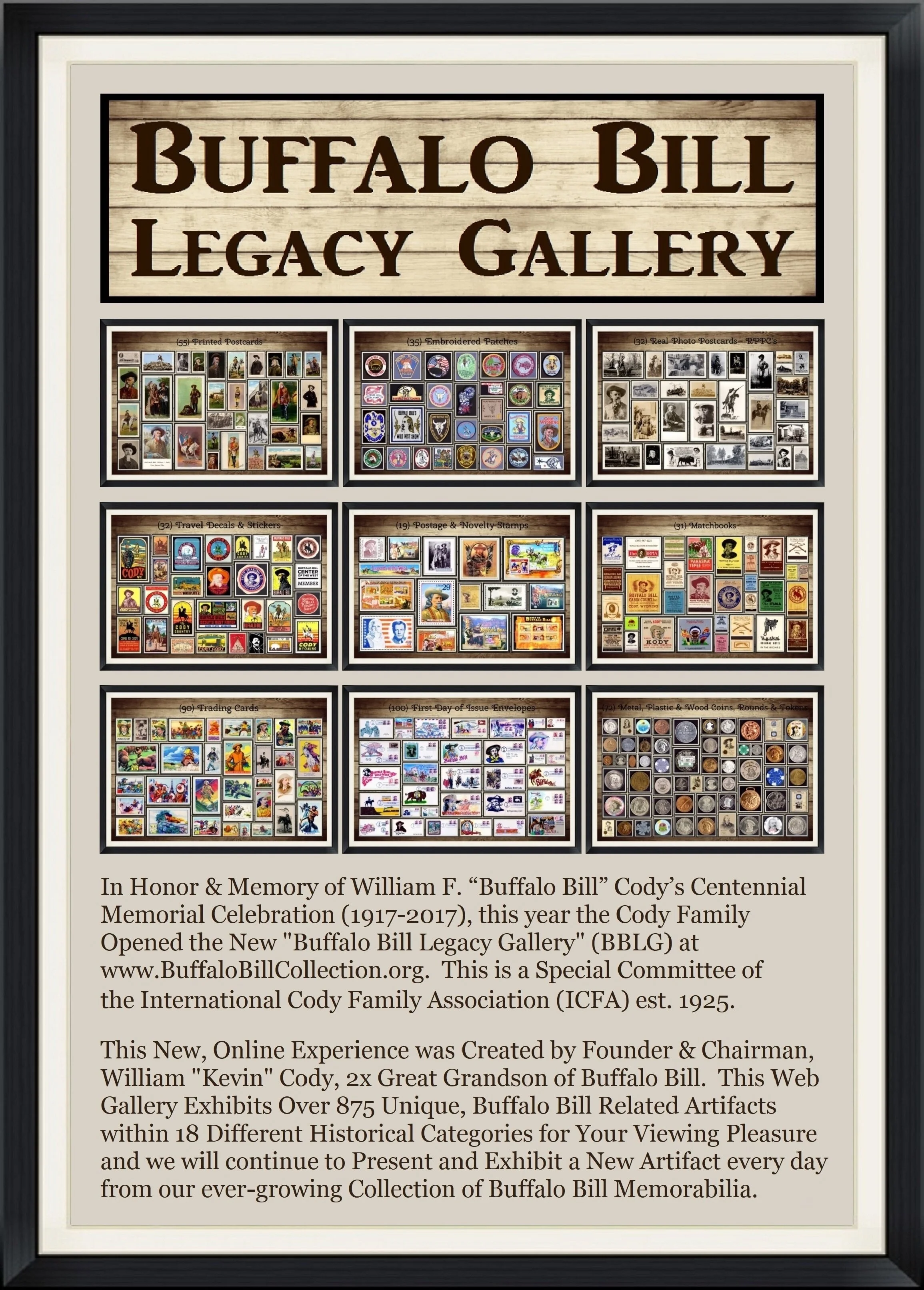 2018 Buffalo Bill Legacy Gallery Flyer by William "Kevin" Cody