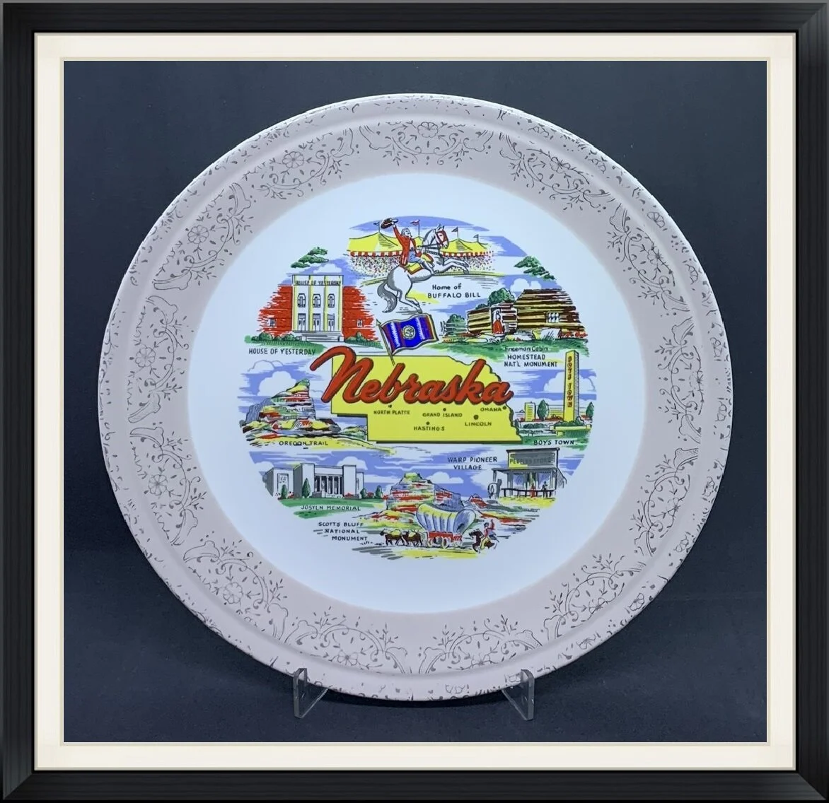 Home of Buffalo Bill - State of Nebraska - Plate