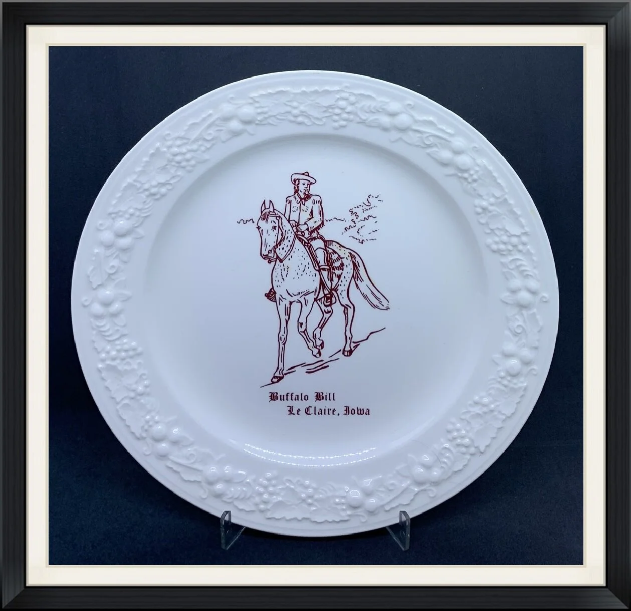Buffalo Bill - LeClaire, Iowa - Plate