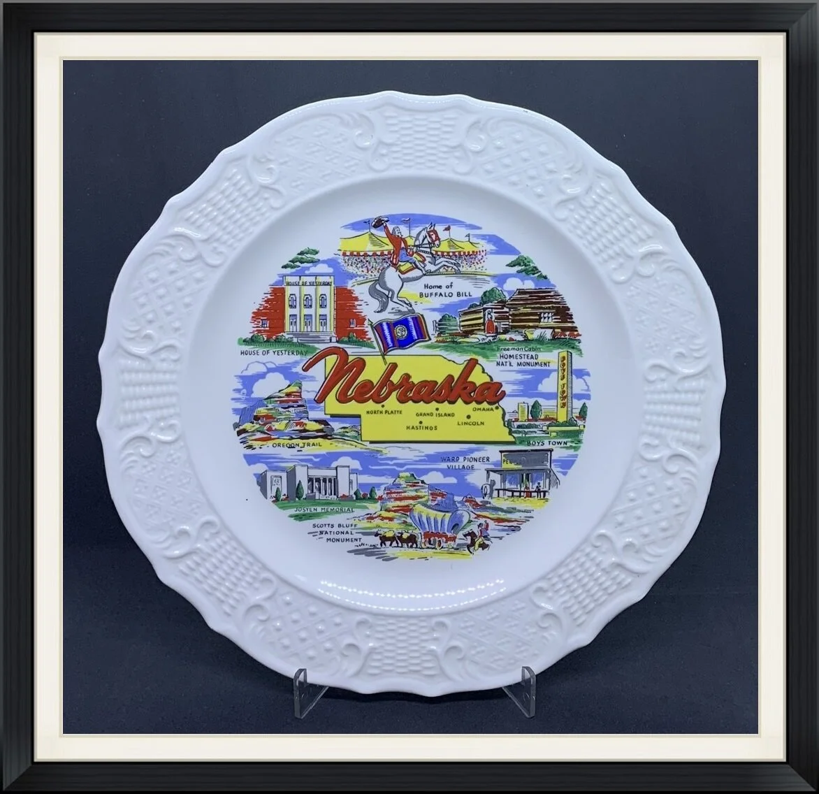 Home of Buffalo Bill - State of Nebraska - Plate