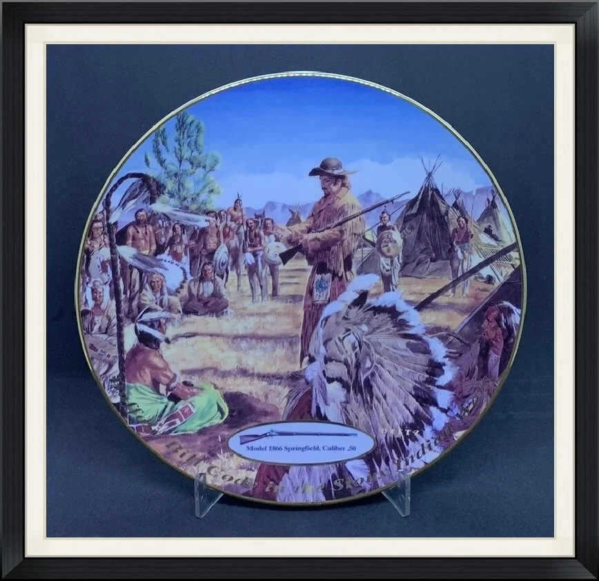Buffalo Bill Cody in the Sioux Indian Wars - Model 1866 Springfield, Caliber .50 - Decorative Plate