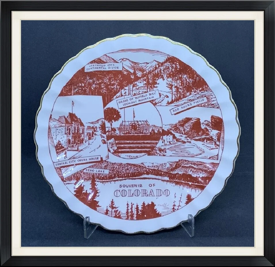 Grave of "Buffalo Bill" - Lookout Mountain - Souvenir of Colorado - Travel Plate