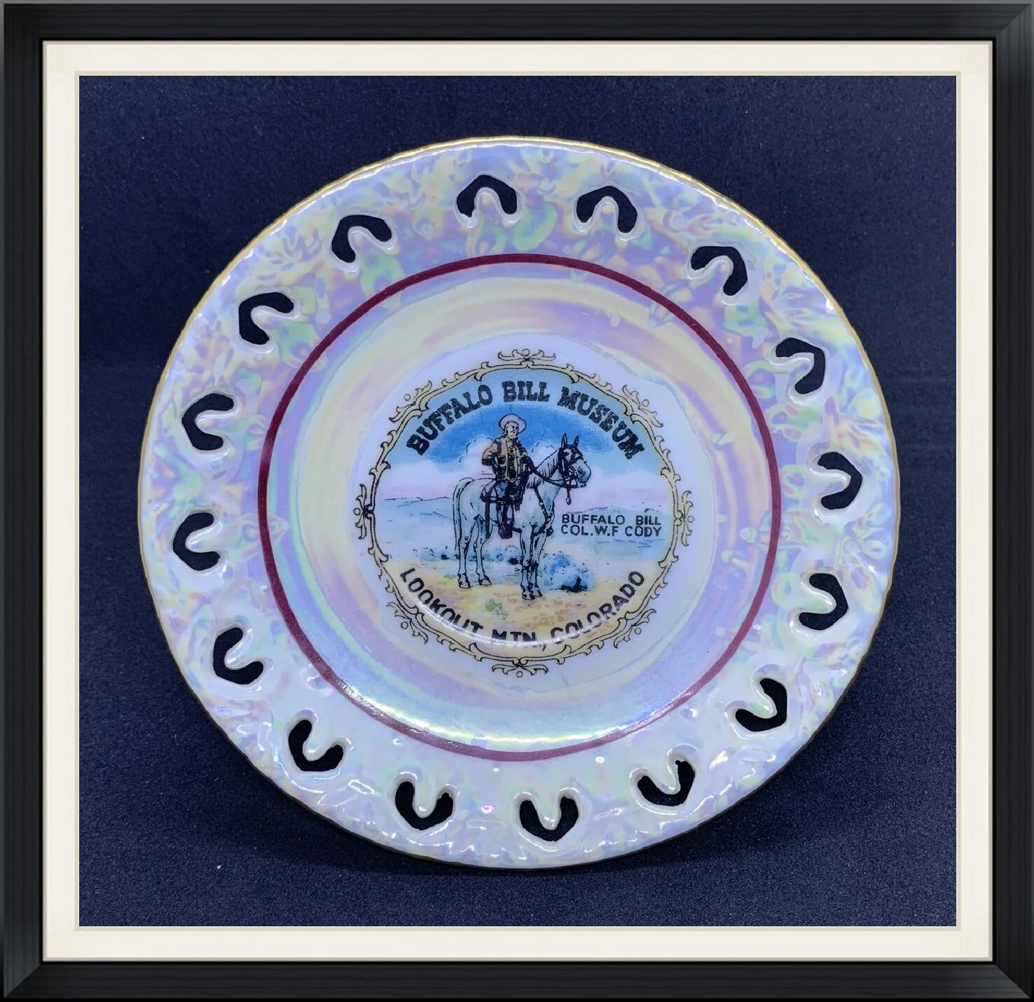 Buffalo Bill Museum, Lookout Mountain, Colorado - Buffalo Bill Col. W. F. Cody - Travel, Souvenir Plate