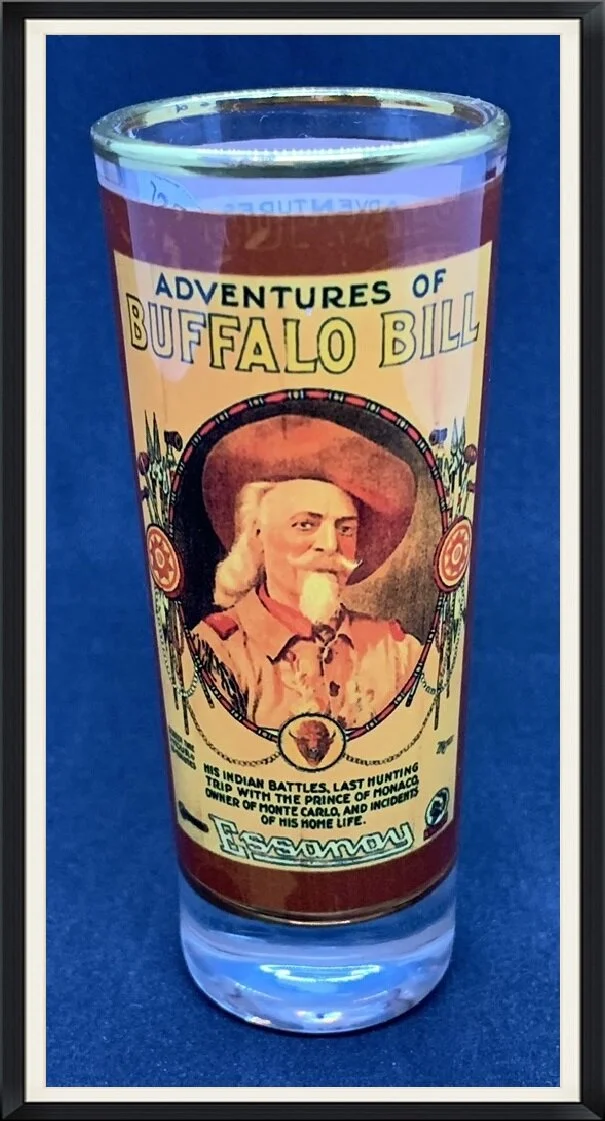Adventures of Buffalo Bill - Essanay - Shot/Shooter Souvenir Glass