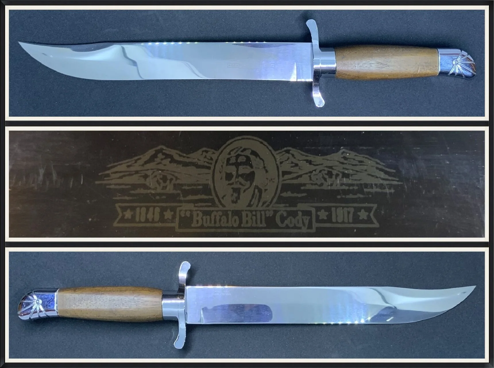 "Buffalo Bill" Cody - 1917 to 1846 - Made in USA - Stainless Steel - Carvel Hall - Collectible Knife
