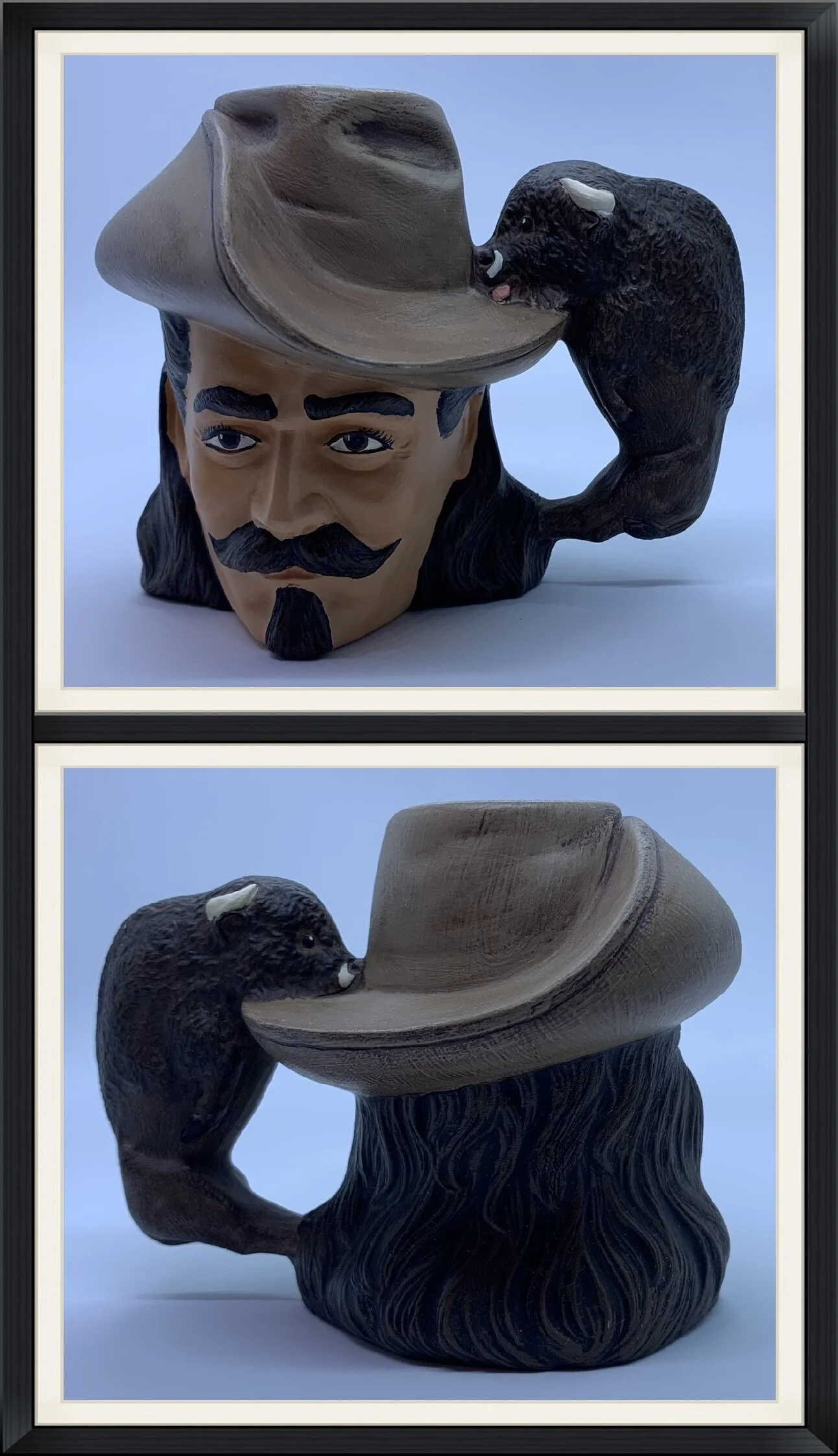 Buffalo Bill with Buffalo Handle - Ceramic Coffee Mug
