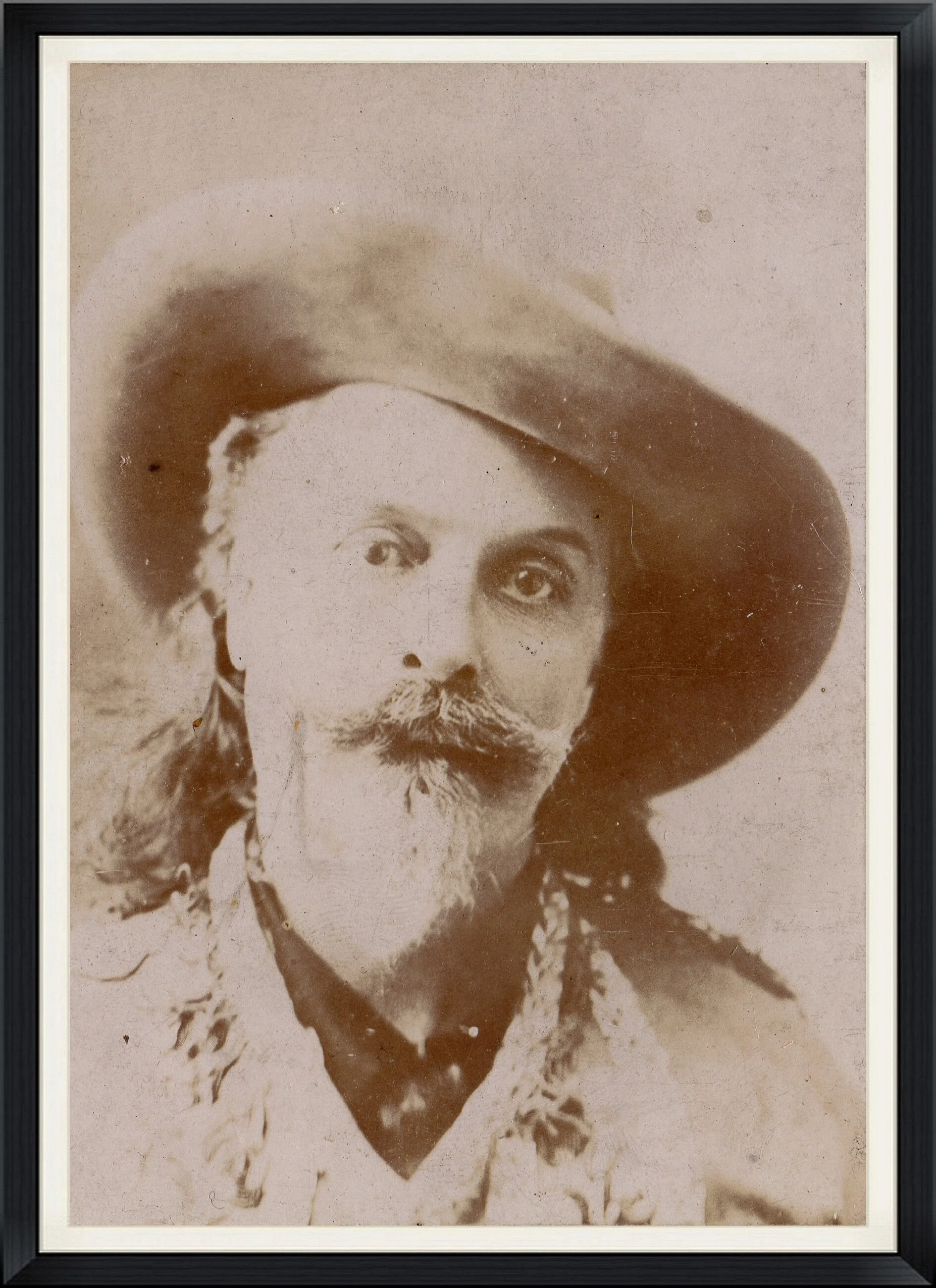 貴重 バッファロー・ビル・コディ 写真 Historical Type I Photo 19th Century Western Buffalo Wild