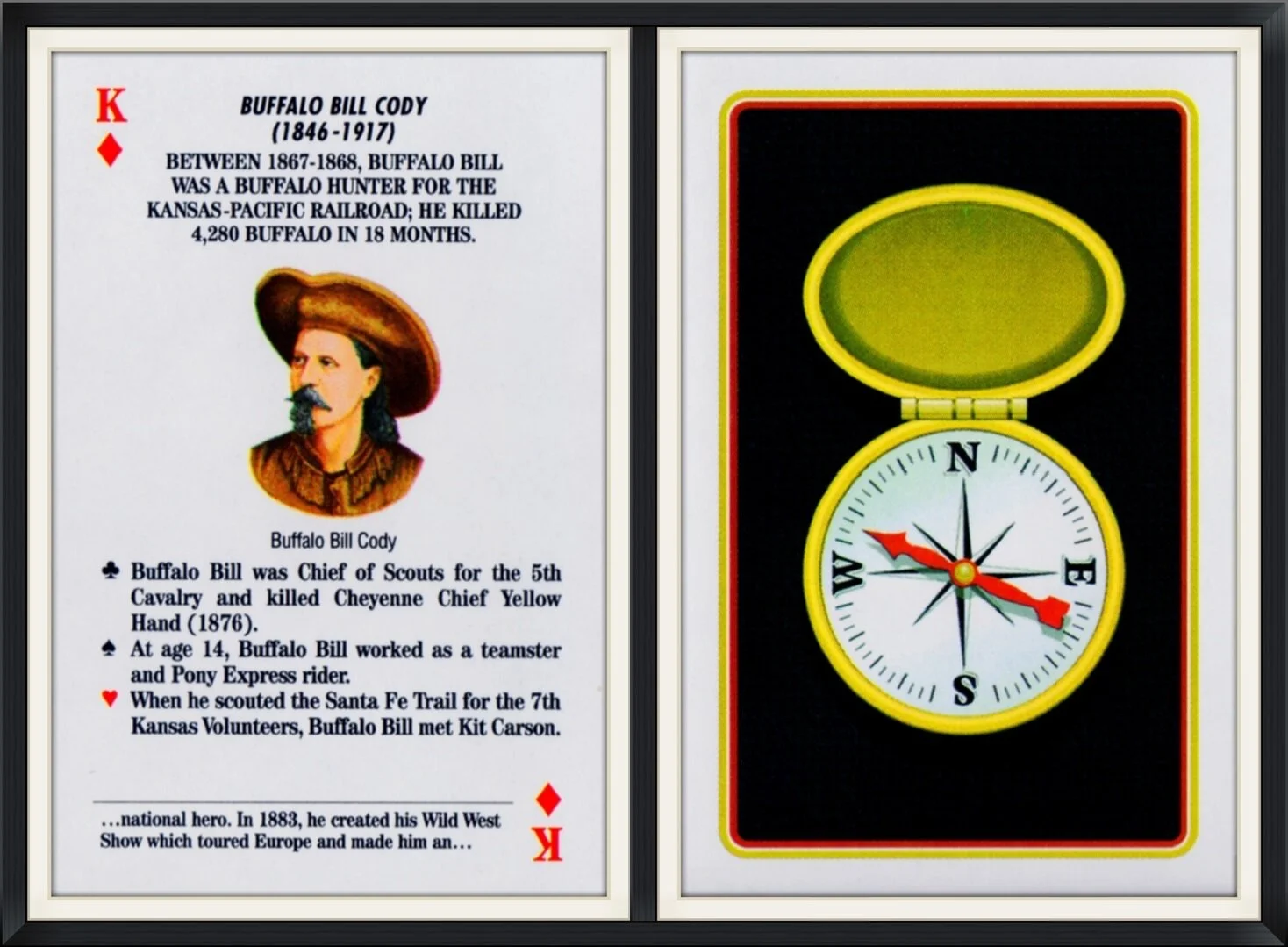 King of Diamonds - Buffalo Bill Cody (1846-1917) - Playing Card