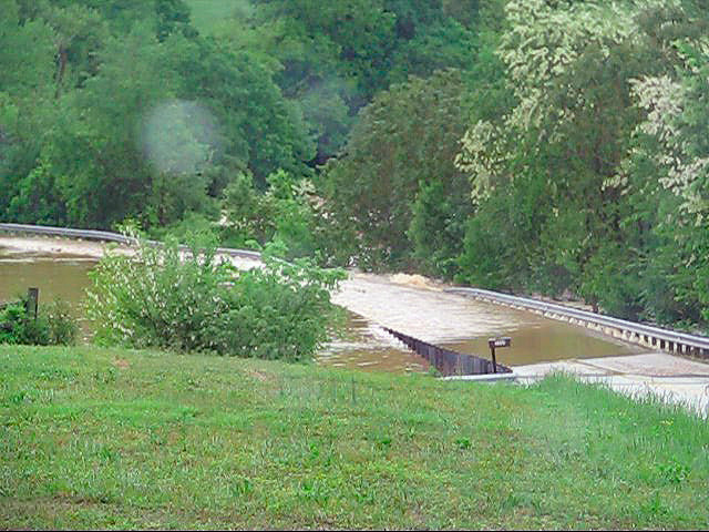 Screenshot from video of Roseville Road flooding. Used by Glasgow Daily Times.