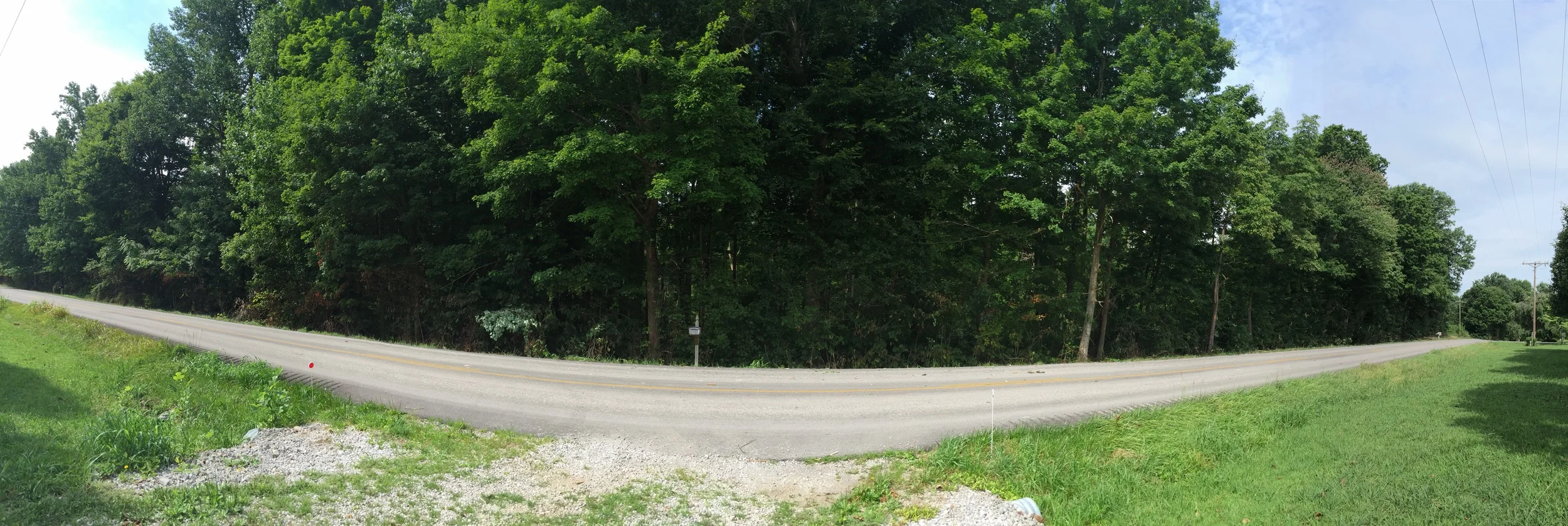 Half untouched, half destroyed.