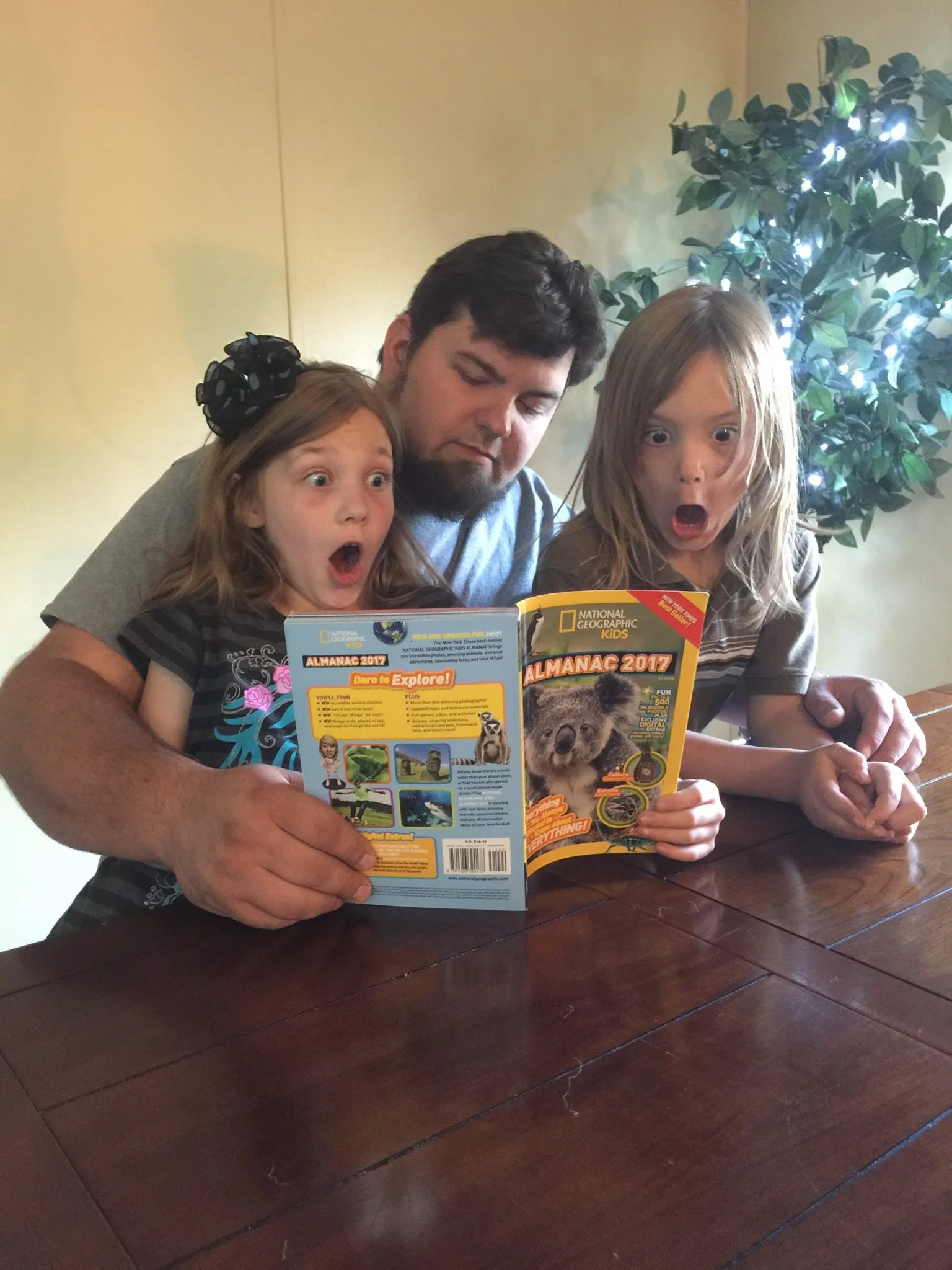 They were so shocked...their faces...priceless! Totally worth buying the almanac every year!