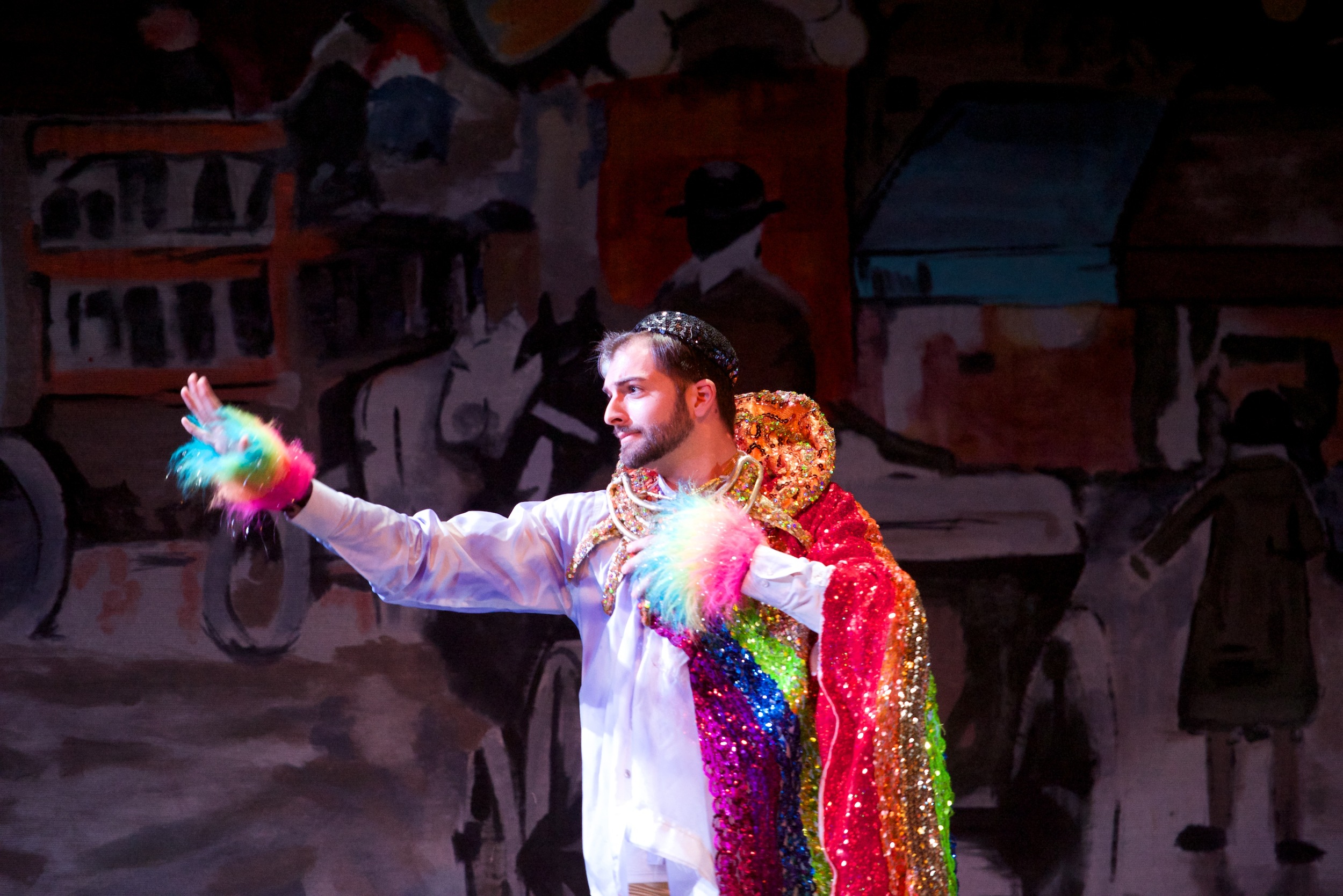 Maybe I won't puke a glittered rainbow of thanks, but I sure as hell can dress like one