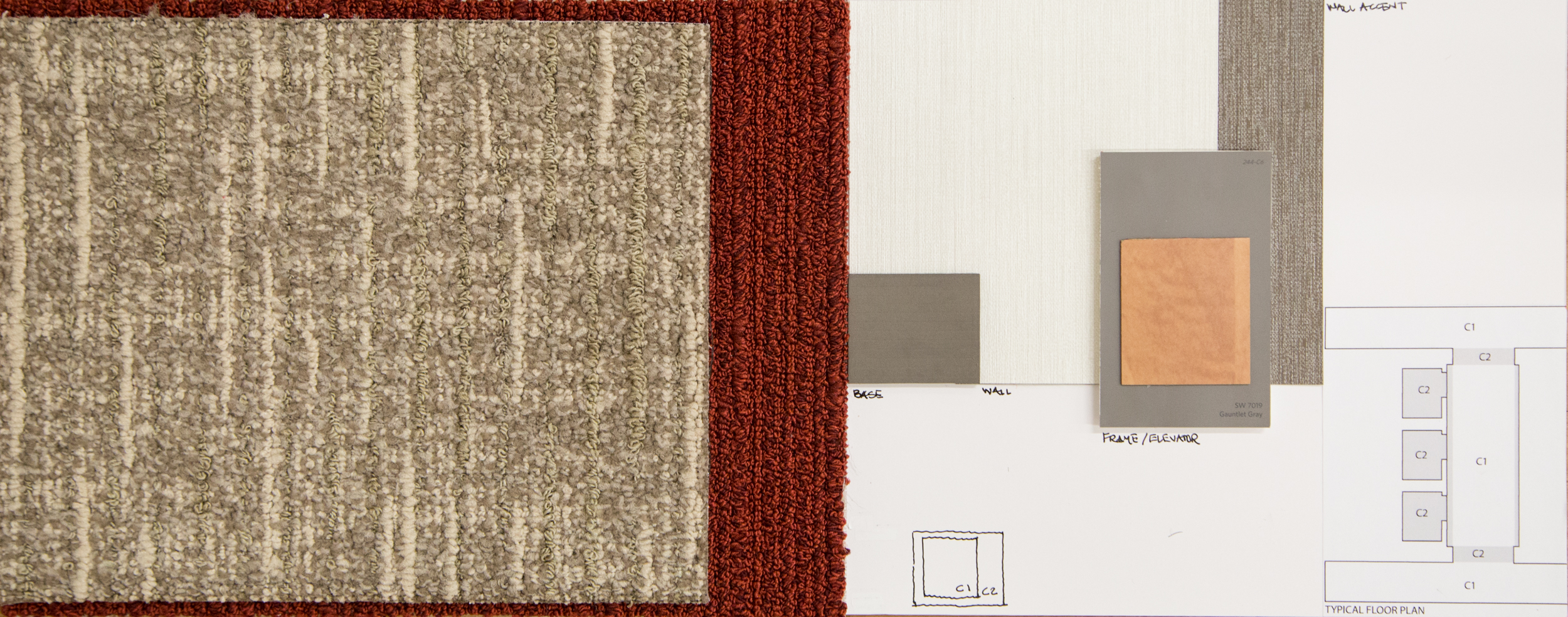 Our Finish Board for the project