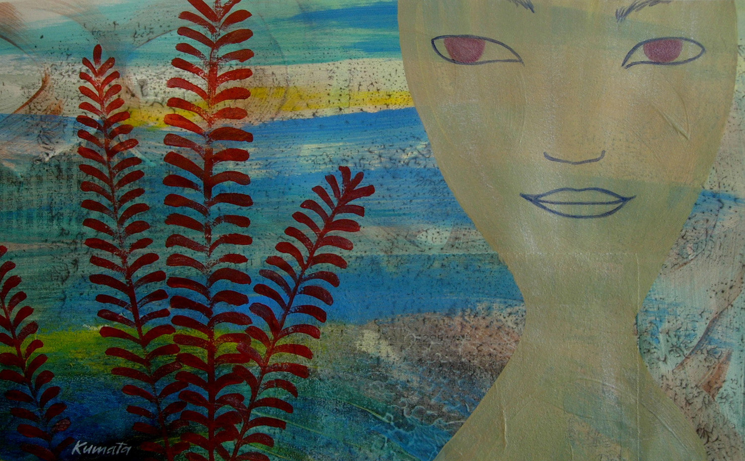 Sempre (Always), acrylic on paper