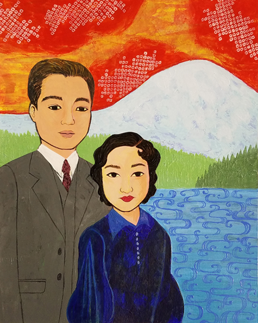 Hope for the Future, acrylic on paper